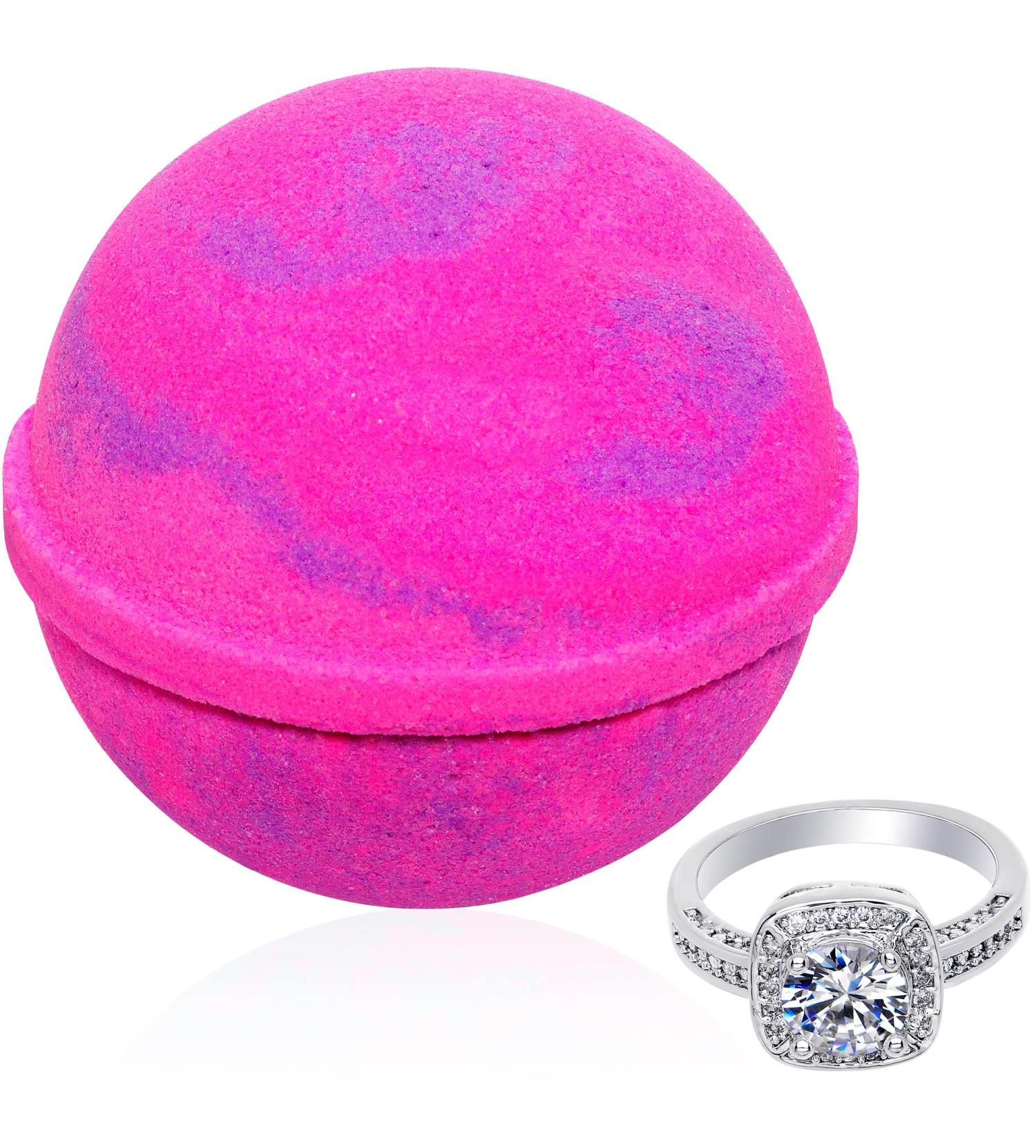 Love Potion Bath Bomb with Size 6 Ring Inside 10 oz - Made in USA - Buy Online on SooperMarket.com
