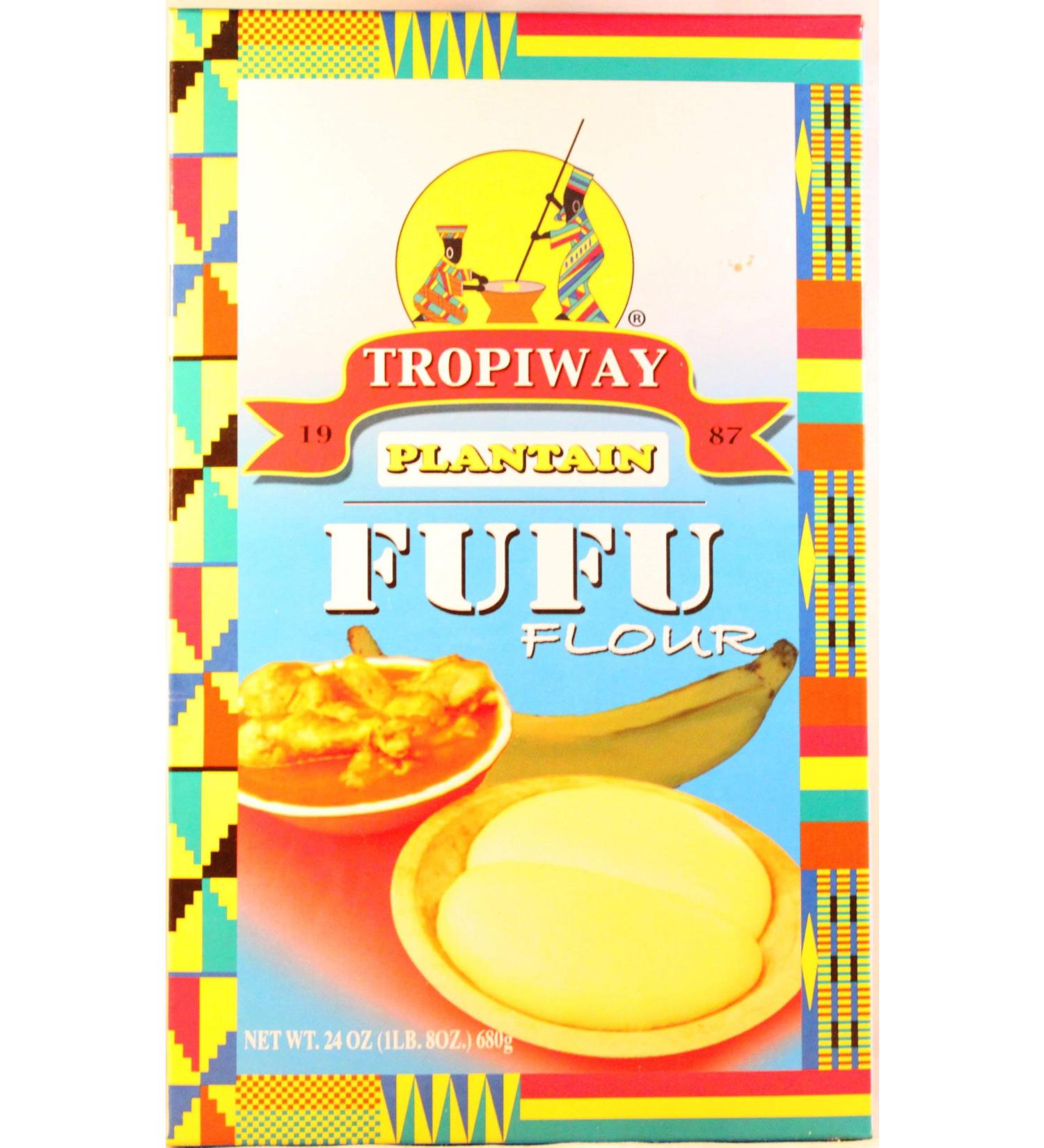 Tropiway Golden Tropics Plantain Fufu Flour 680g - Authentic African Gluten-Free Flour - Buy Online on SooperMarket.com