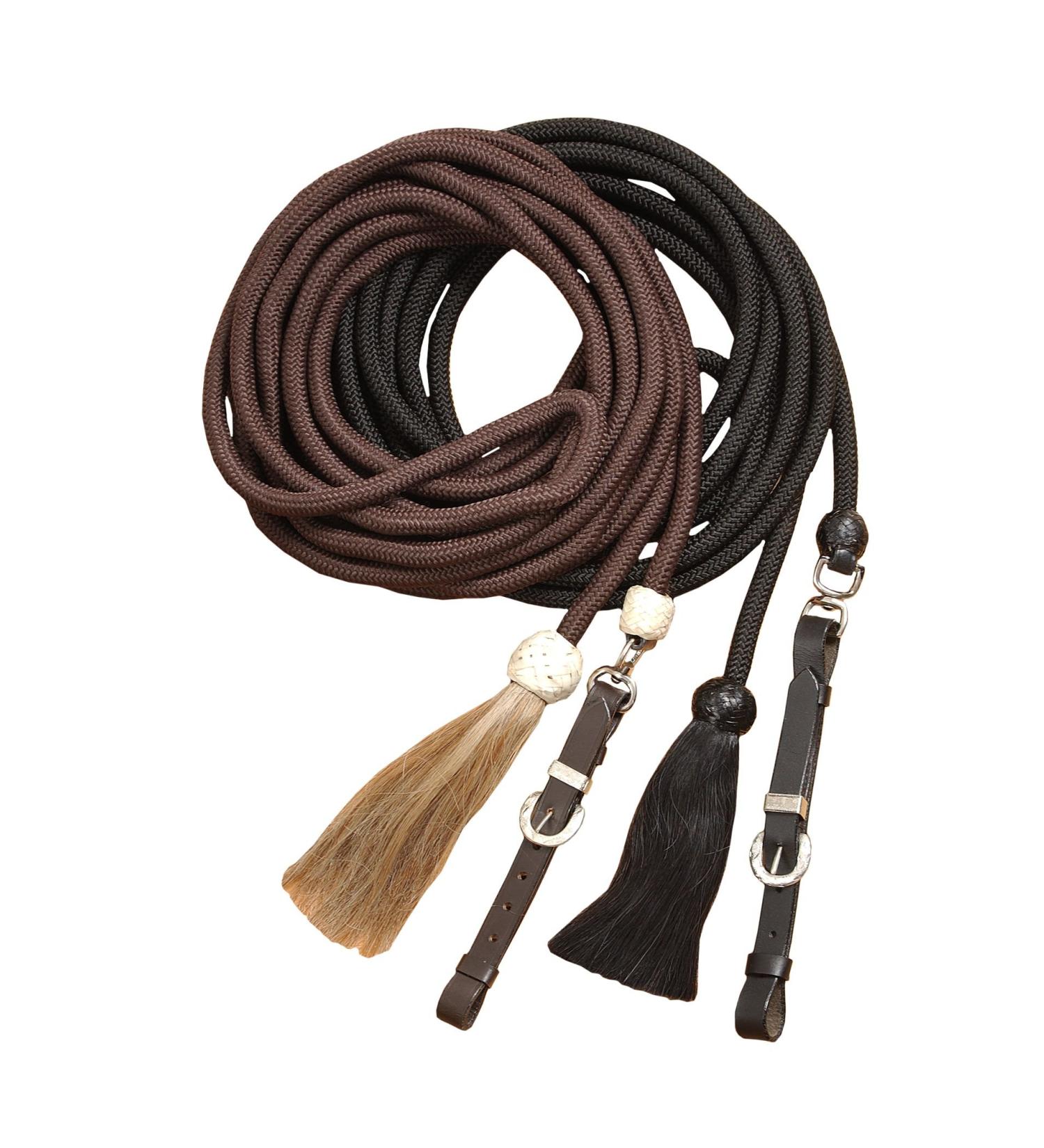 Tough 1 Royal King Braided Mecate Rope Lunge Line Black