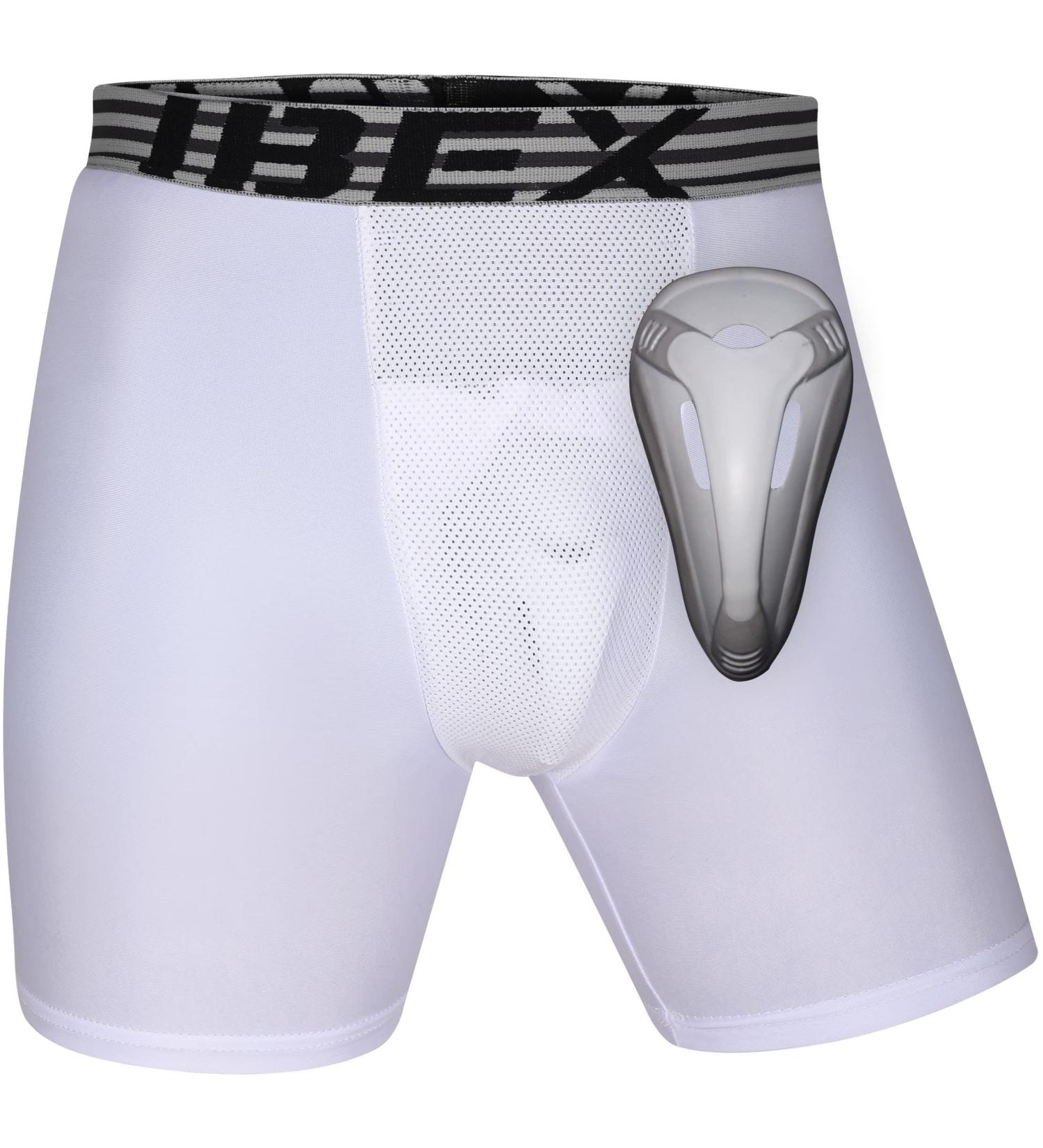 IBEX ATHLETIC Youth Compression Shorts with Protective Cup - X-Large | Youth Cup Underwear for Boys - Buy Online on SooperMarket.com