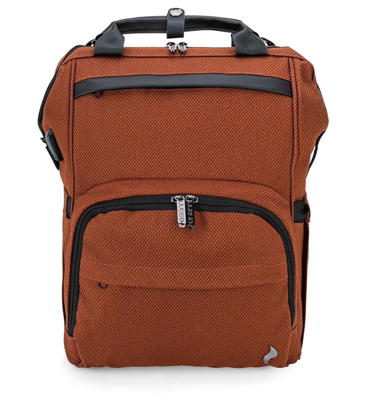 Osann Diaper Backpack - Large Capacity Storage with Mobile Phone Port | Caramel Color - Buy Online on SooperMarket.com