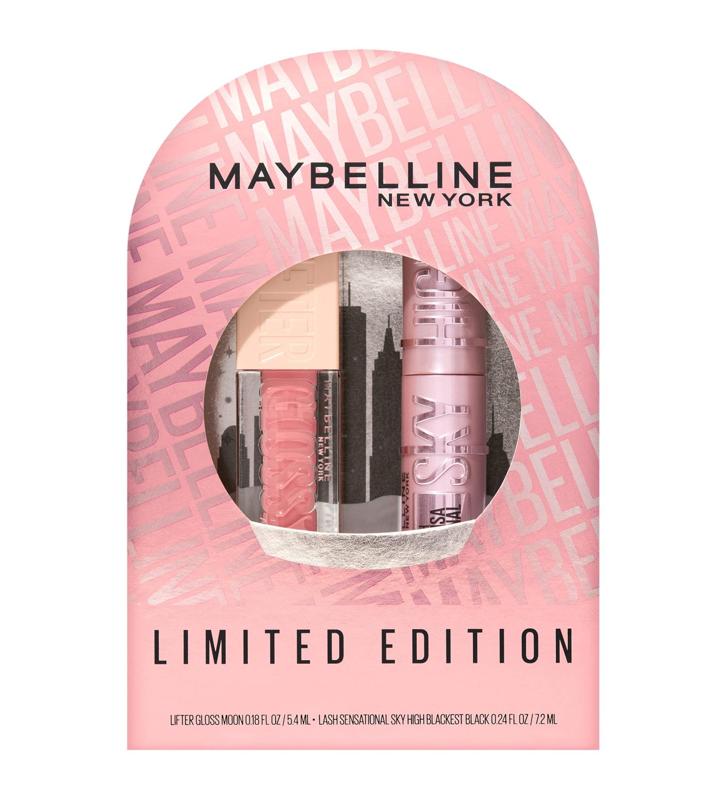 Maybelline Sky High Mascara & Lip Gloss Gift Set - Mini Mascara + Full-Size Gloss Kit - Buy Online on SooperMarket.com