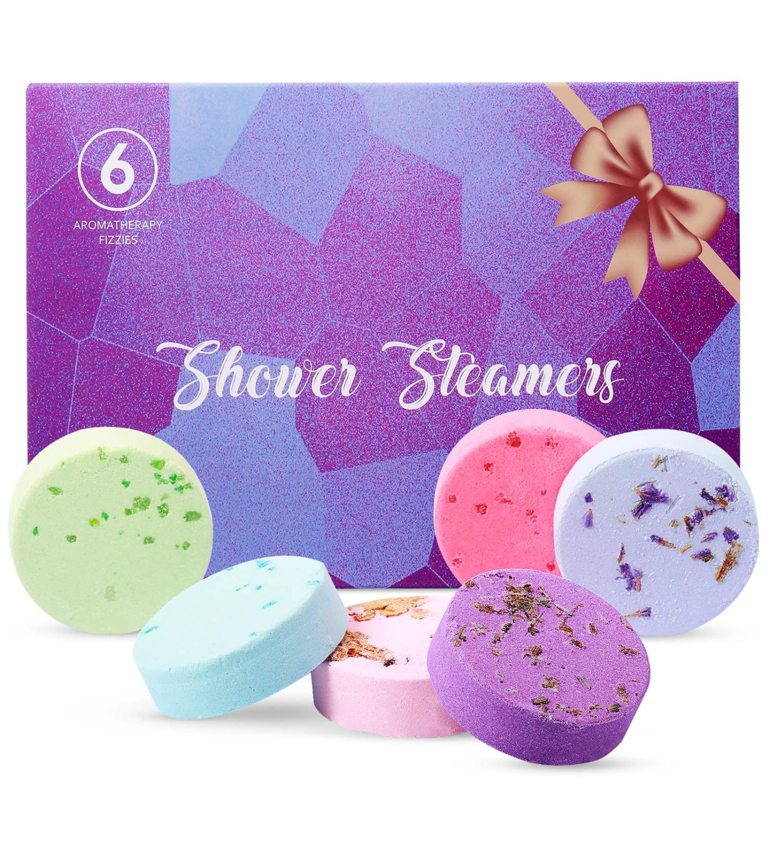 Tallew Lavender Shower Steamers - Pack of 6 Aromatherapy Shower Bombs for Relaxation and Wellness - Gift for Men and Women - Buy Online on SooperMarket.com