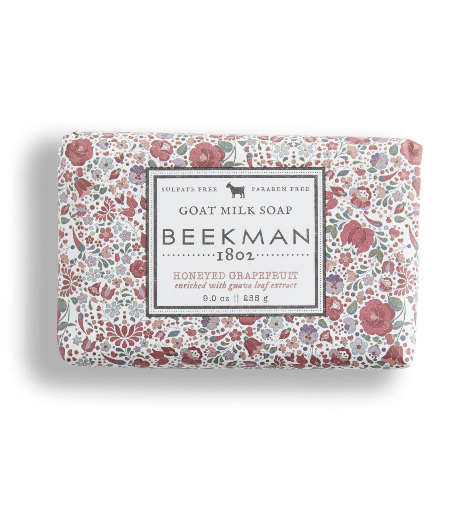 Beekman 1802 Goat Milk Soap Bar 9 oz - Honeyed Grapefruit - Nourishing, Moisturizing & Hydrating - Sensitive Skin Friendly - Cruelty Free - Buy Online on SooperMarket.com