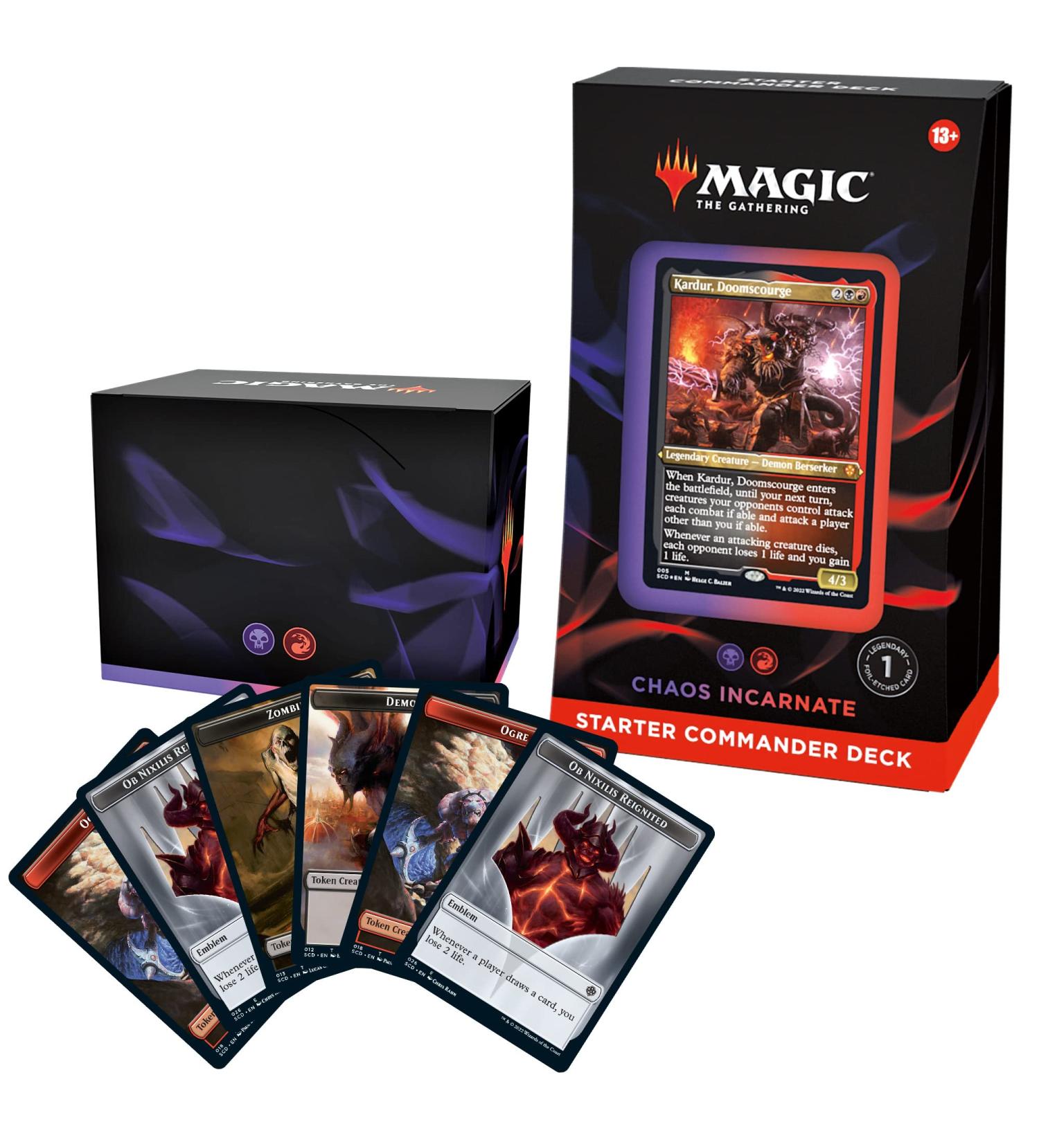 Magic The Gathering Starter Commander Deck - Chaos Incarnate (Black-Red) - Buy Online on SooperMarket.com