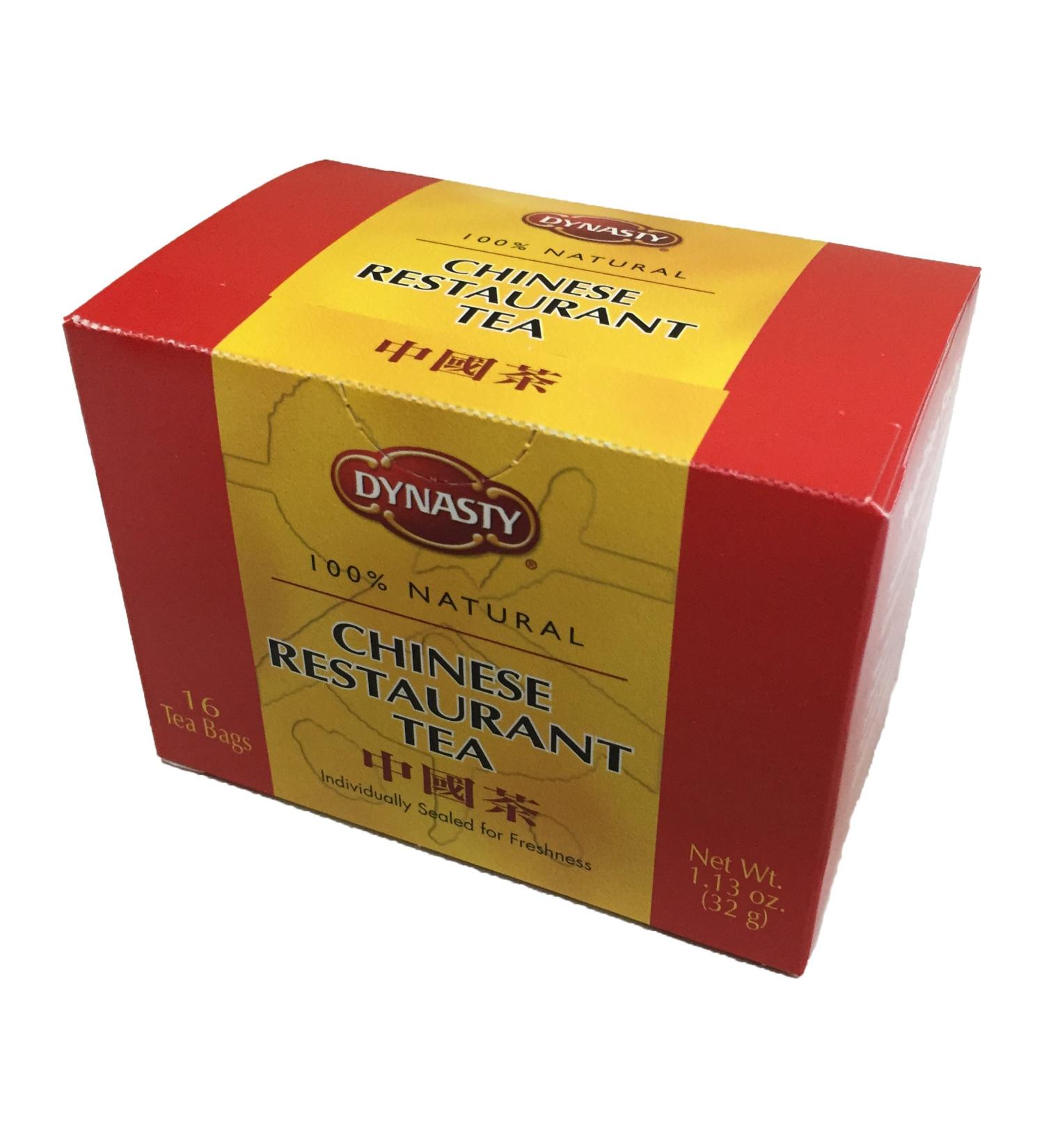 Dynasty 100% Natural Tea - 16 Individual Bags per Pack, Chinese Restaurant 16 Count (Pack of 6) - Buy Online on SooperMarket.com