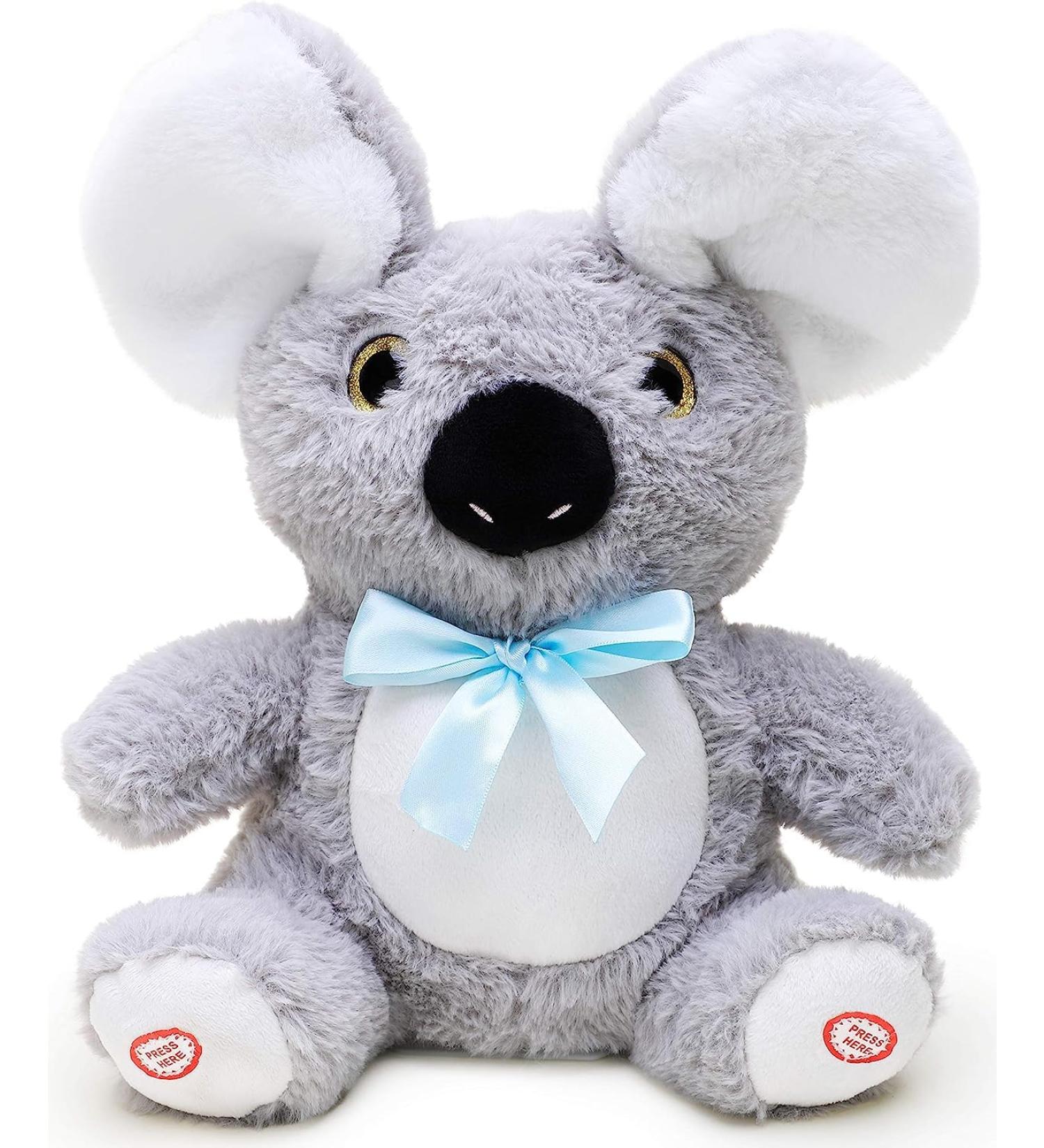 Toyland 30 cm Peekaboo Koala Plush Toy | Animated Singing Toy with Movable Ears | Perfect for Development - Buy Online on SooperMarket.com