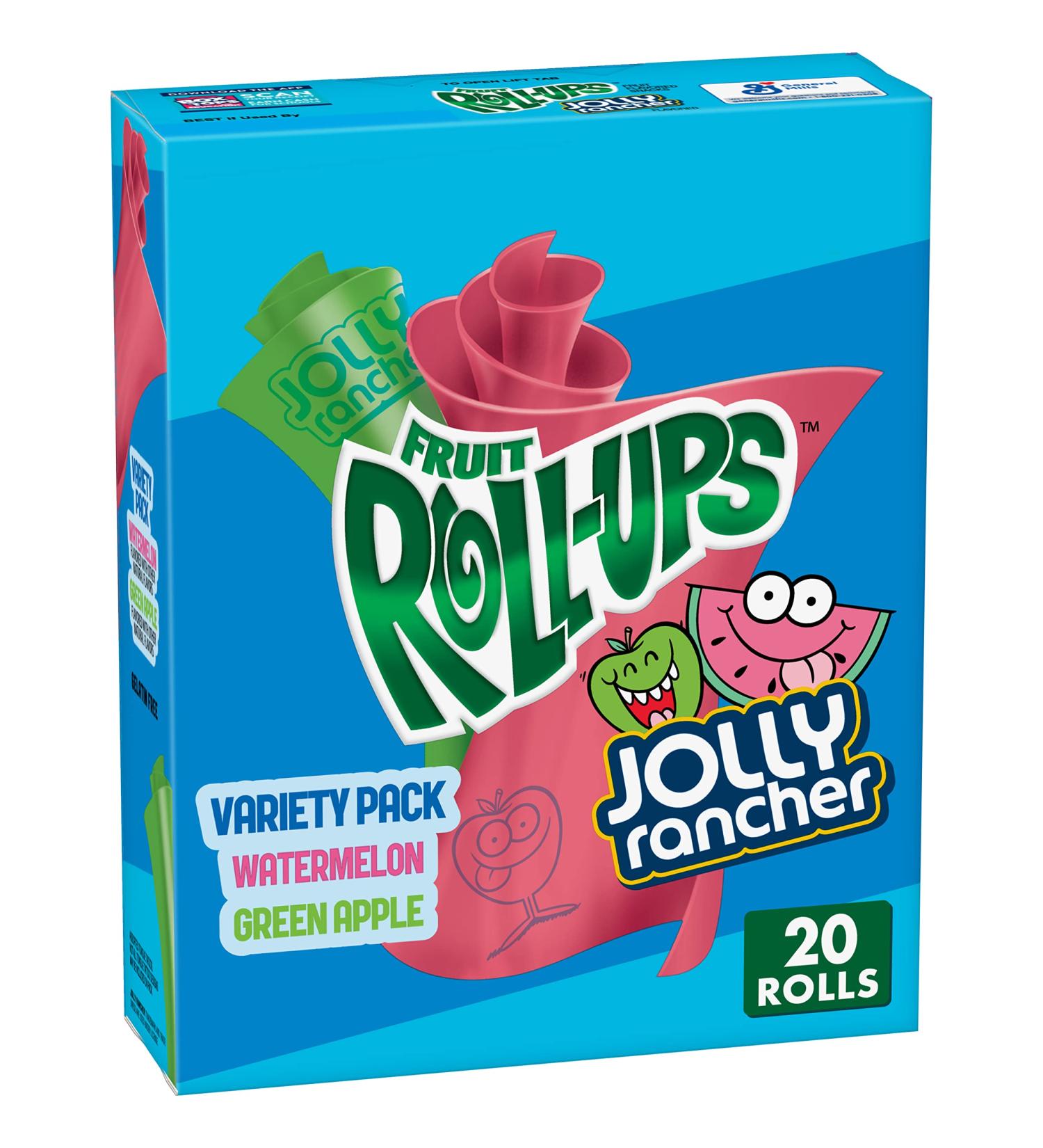 Betty Crocker Jolly Rancher Fruit Roll-Ups 10 oz 20 ct - Pack of 6 - Buy Online on SooperMarket.com