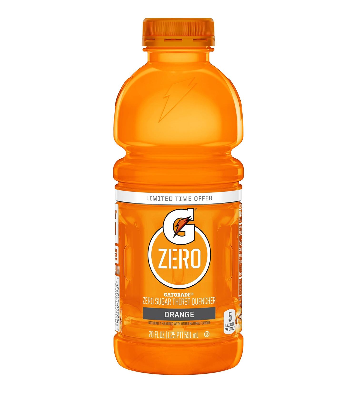 Gatorade Zero Orange 20 oz 12 pk - Sugar-Free Electrolyte Sports Drink - Buy Online on SooperMarket.com