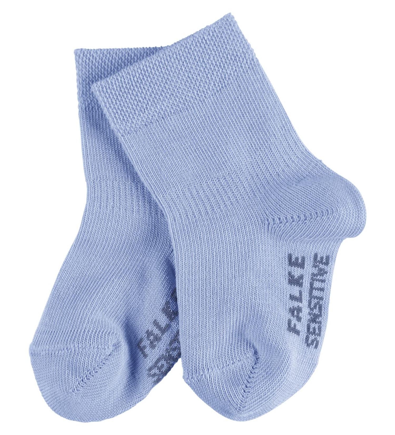 FALKE Unisex Baby Cotton Soft-Top Socks - Gentle Grip, Elasticated Ankle, Blue Pink & More - 1 Pair, Sensitive, 0 Months, Eco-Friendly - Buy Online on SooperMarket.com