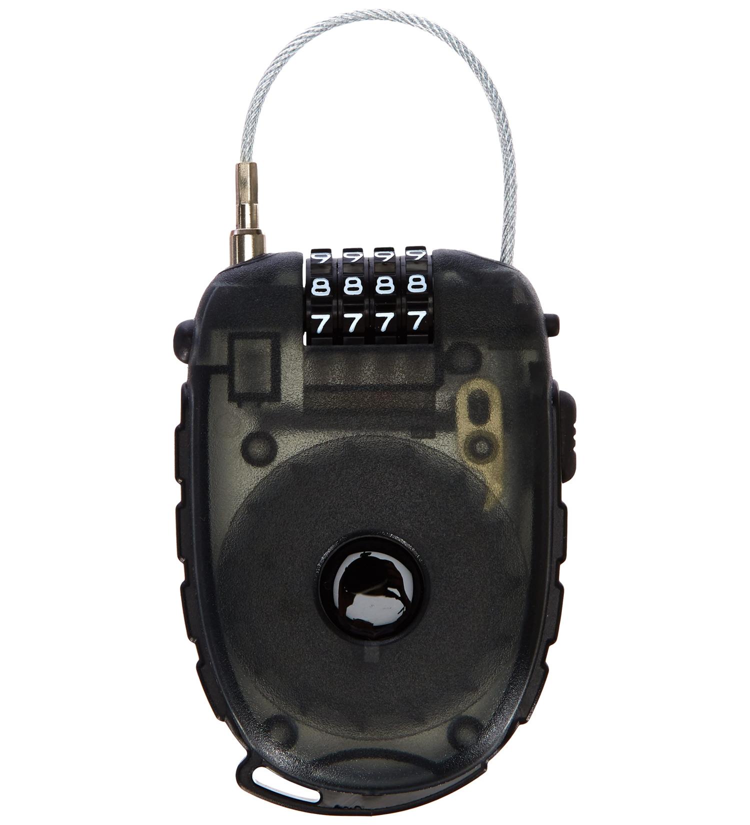 M-Wave 230051 Locknroll Cable Lock - 90cm Steel Bicycle Lock with 4-Digit Personal Security Code - Universal Padlock for Enhanced Security - Black - Buy Online on SooperMarket.com
