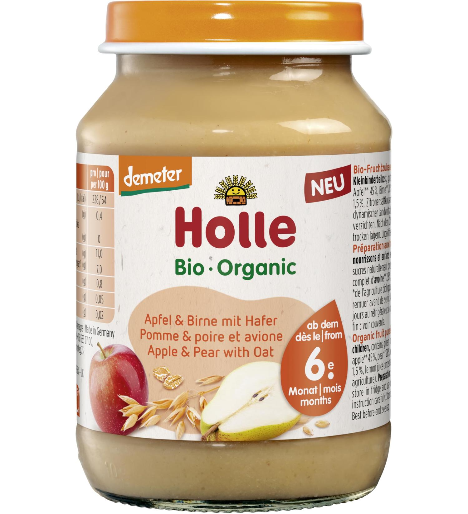 Holle Organic Apple & Pear with Oats (2 x 190 gr)