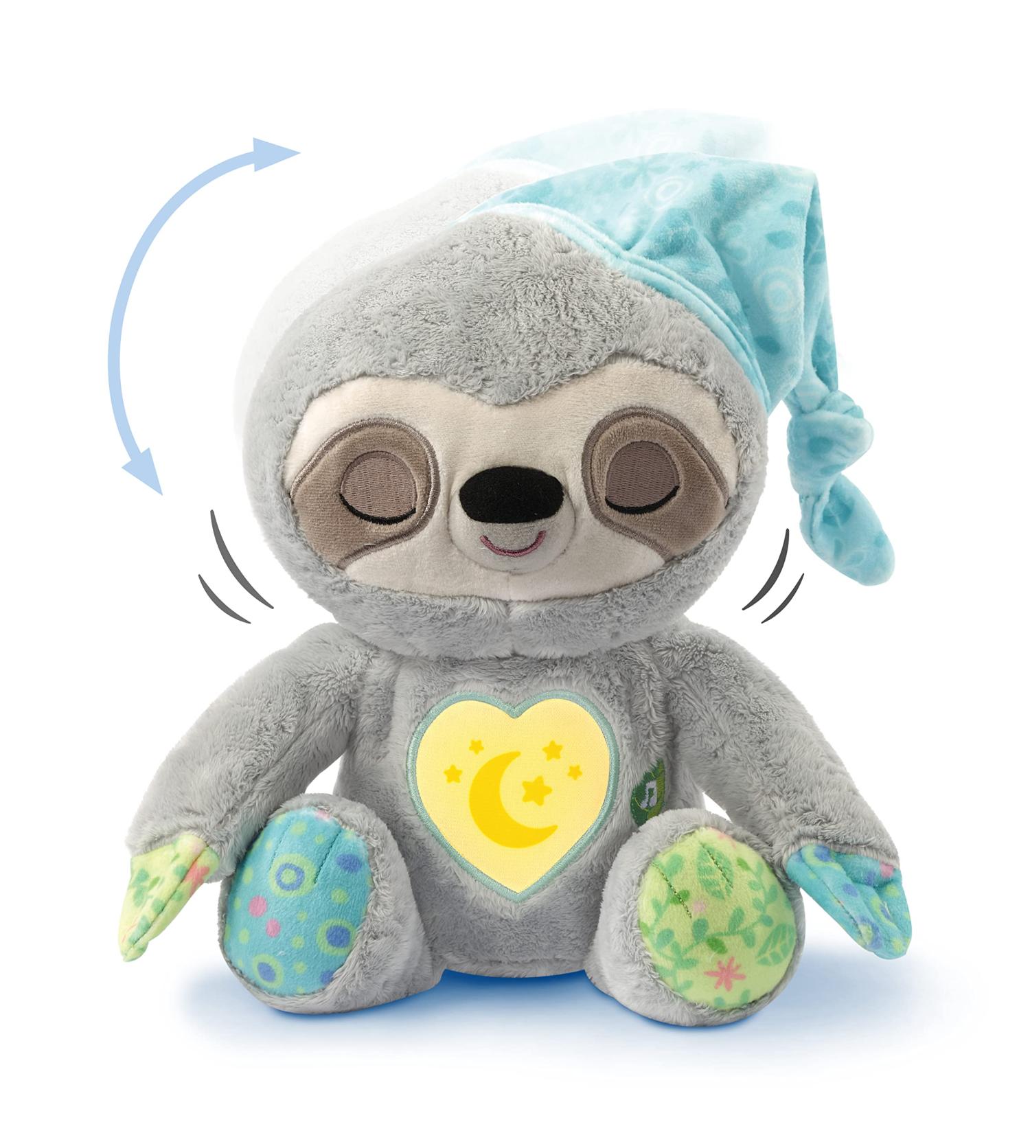 VTech Baby Schnarchi Slumber Sloth | Cuddly Sleep Aid Toy with Sounds Music & Night Light for Infants - Buy Online on SooperMarket.com