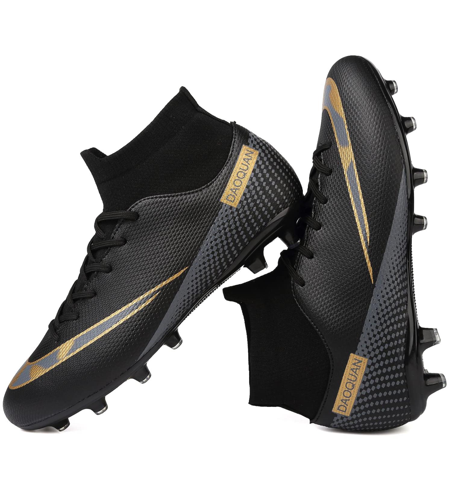 GRESKY Soccer Cleats AG/FG Outdoor Shoes - Black - Size 8 Women/6.5 Men - Buy Online on SooperMarket.com