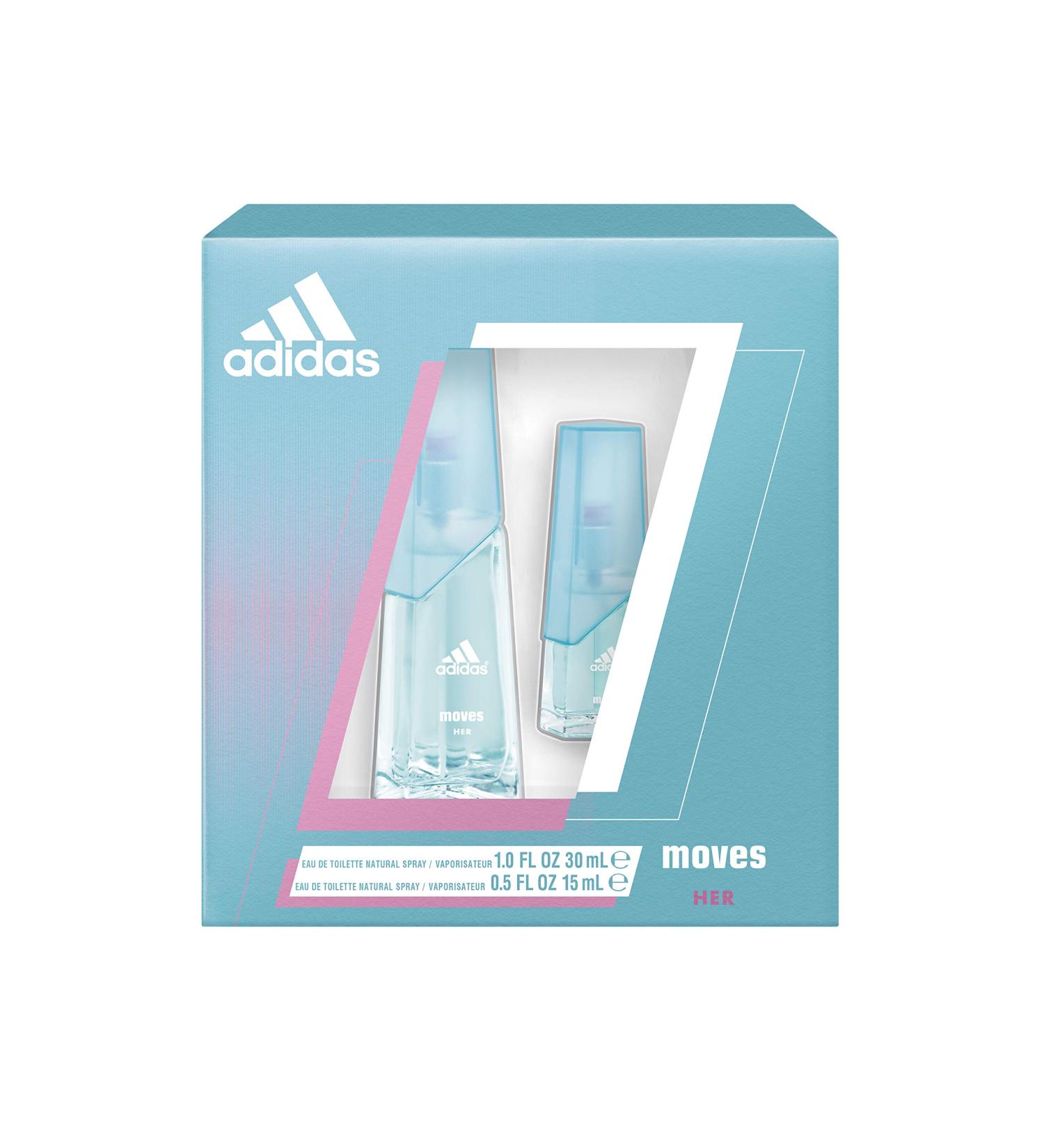 Adidas Moves for Her 2 Piece EDT Gift Set - $39.00 Retail Value - Buy Online on SooperMarket.com