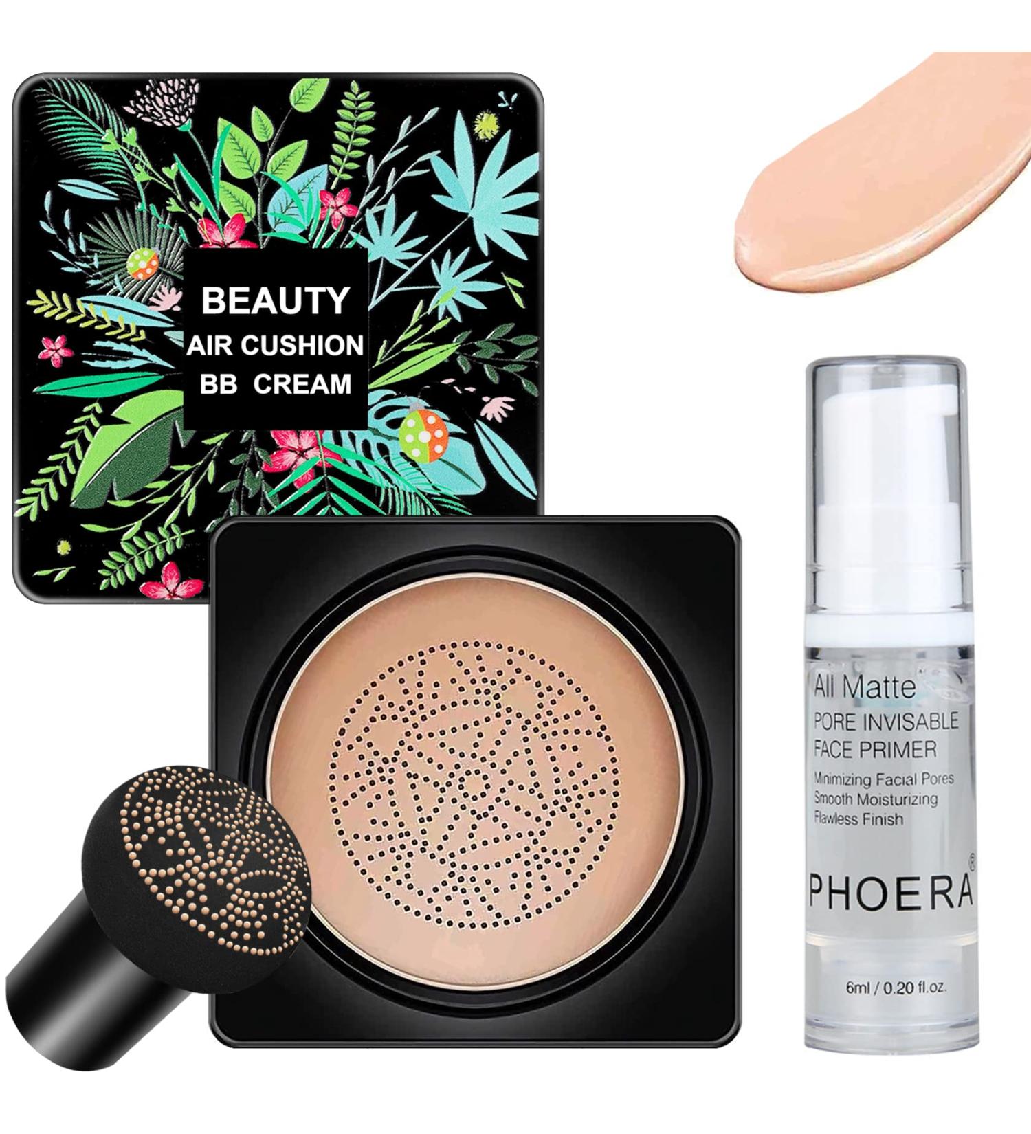 Mushroom Head Air Cushion CC Cream Foundation Natural Makeup Primer - Even Skin Tone & Lasting Coverage - Buy Online on SooperMarket.com