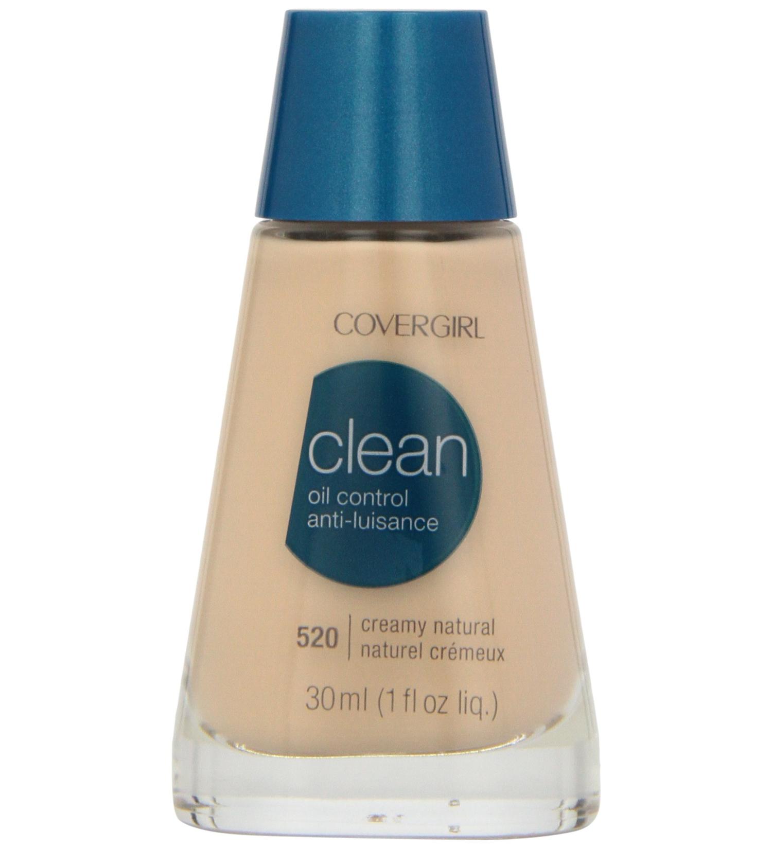 CoverGirl Clean Oil Control Liquid Makeup Creamy Natural 1.0-Ounce Bottles (Pack of 2) - N520 - Buy Online on SooperMarket.com