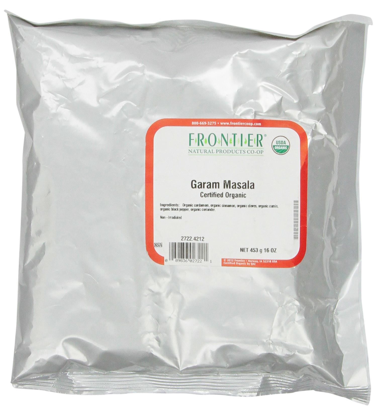 Frontier Garam Masala Organic 16 oz Bag - Authentic Indian Spice Blend - Buy Online on SooperMarket.com