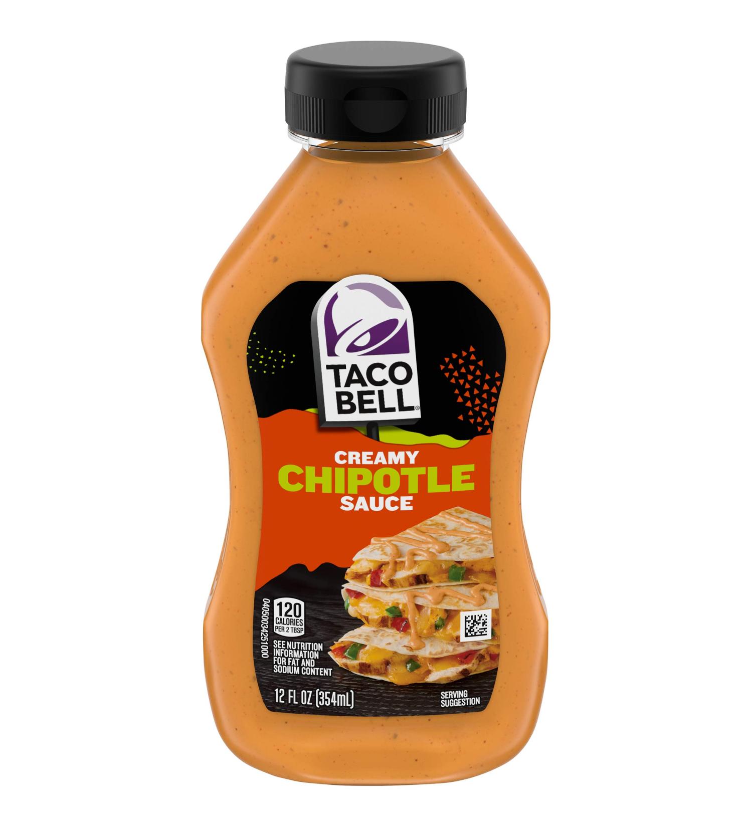 Taco Bell Chipotle Creamy Sauce 12 fl oz - Pack of 8 | Delicious Flavor for Tacos and More - Buy Online on SooperMarket.com