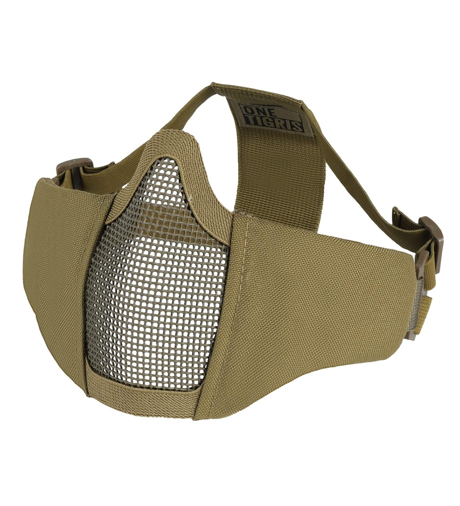 OneTigris Small Tactical Foldable Half Face Mesh Mask - Tan (Women & Teenagers) - Buy Online on SooperMarket.com