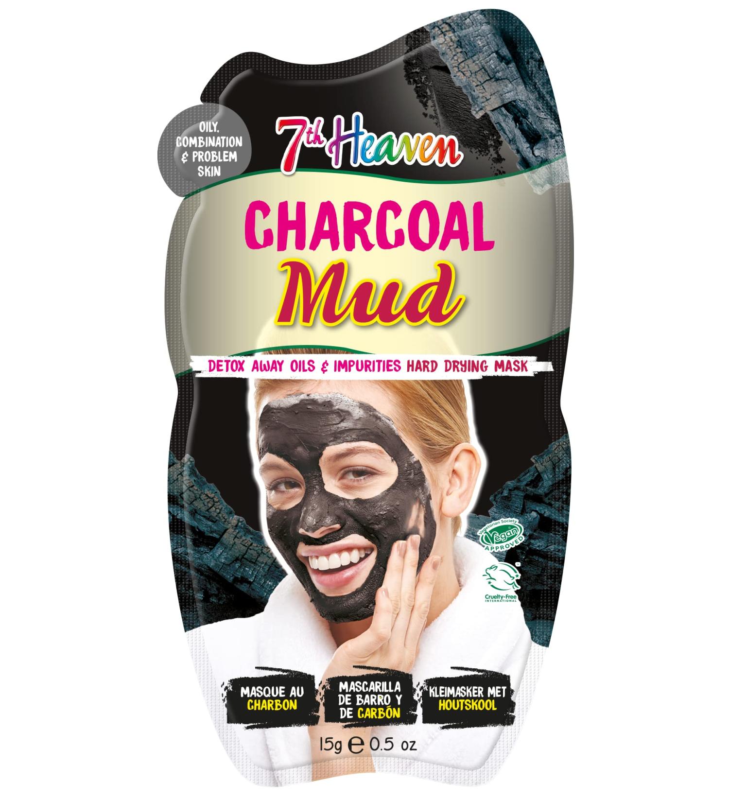 7th Heaven Charcoal Facial Masks - Deep Cleansing 5 oz Masque for Glowing Skin - International Shipping Available - Buy Online on SooperMarket.com