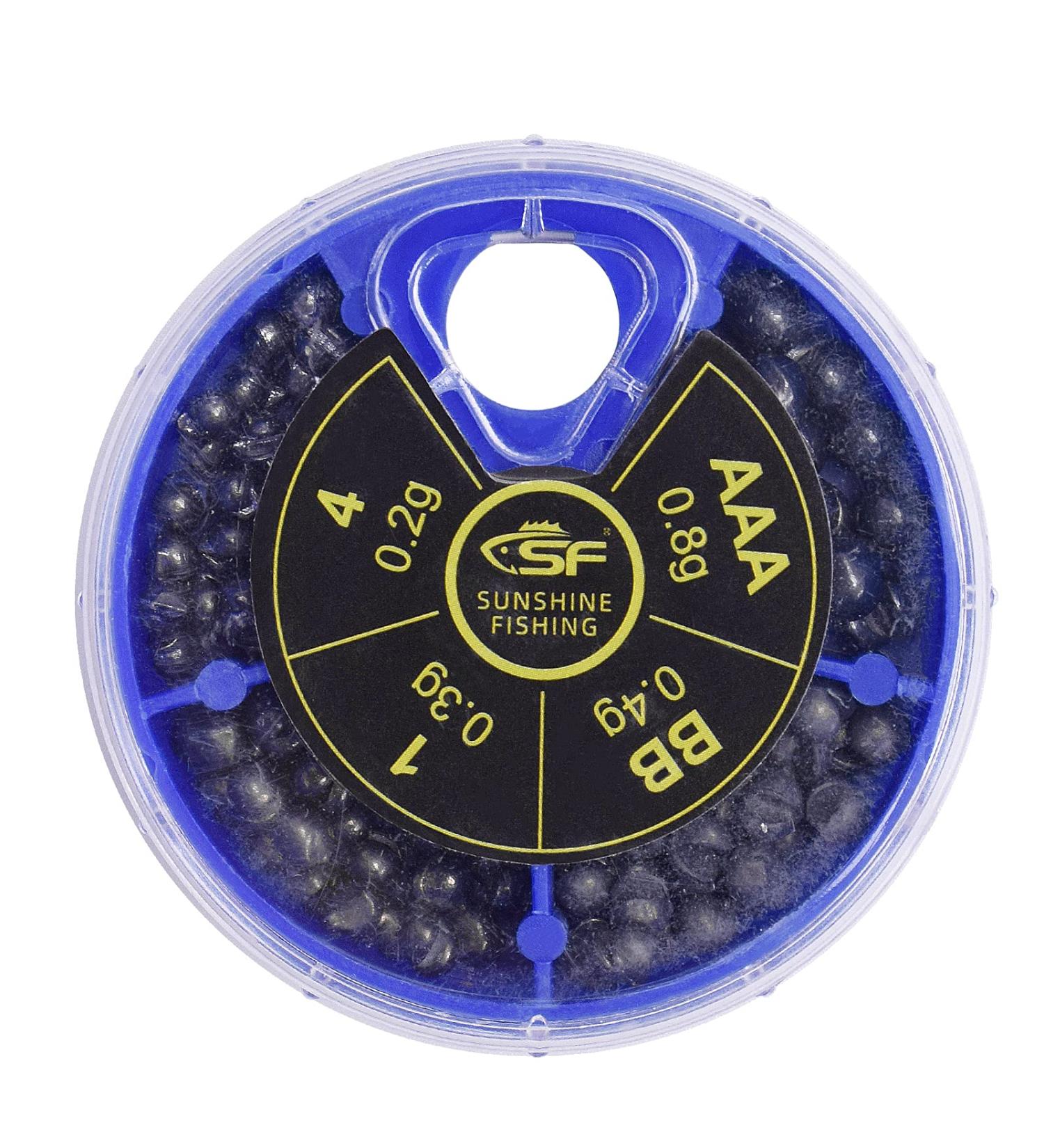 SF Micro Split Shot Lead Combo - 112Pcs/4 Sizes/1 Box - Fly & Ice Fishing Pure Lead Sinkers Weights - Fishing Tackle - Buy Online on SooperMarket.com