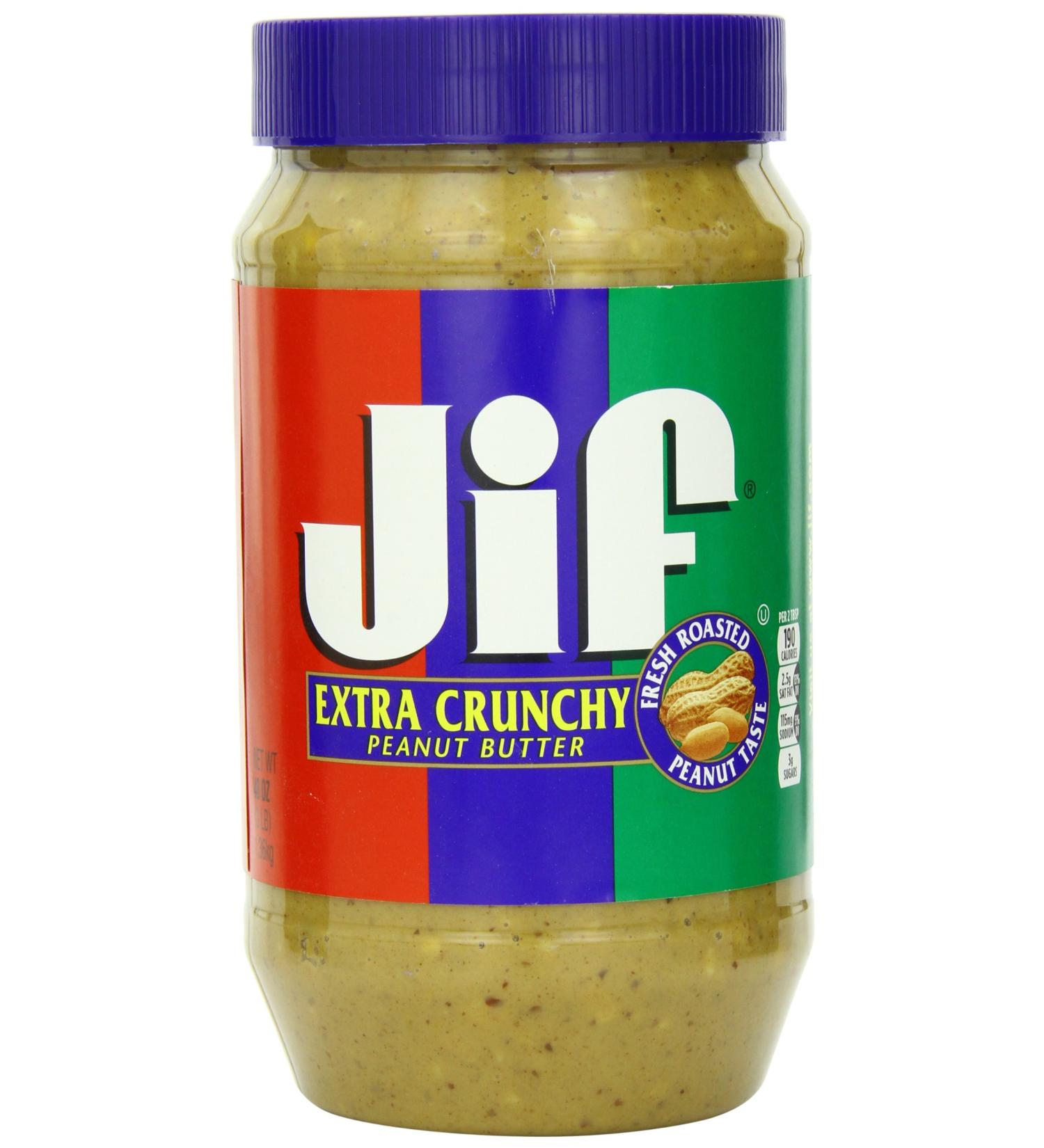 JIF Extra Crunchy Peanut Butter Twin Pack Wxtra Crunchy 2 X 48 Oz Net Wt 96 Oz 96 Ounces - Buy Online on SooperMarket.com