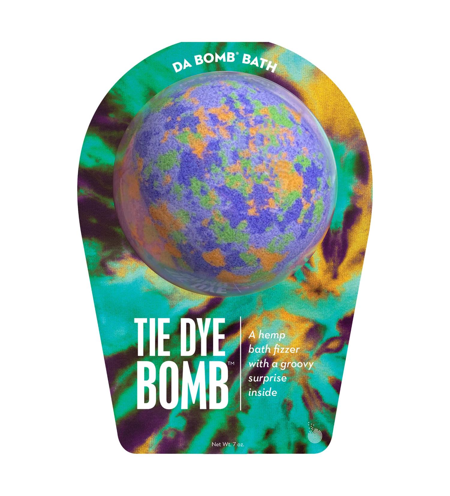 DA BOMB Tie Dye Purple Bath Bomb 7oz - Vibrant Multi-Colored Bath Fizzy - Buy Online on SooperMarket.com