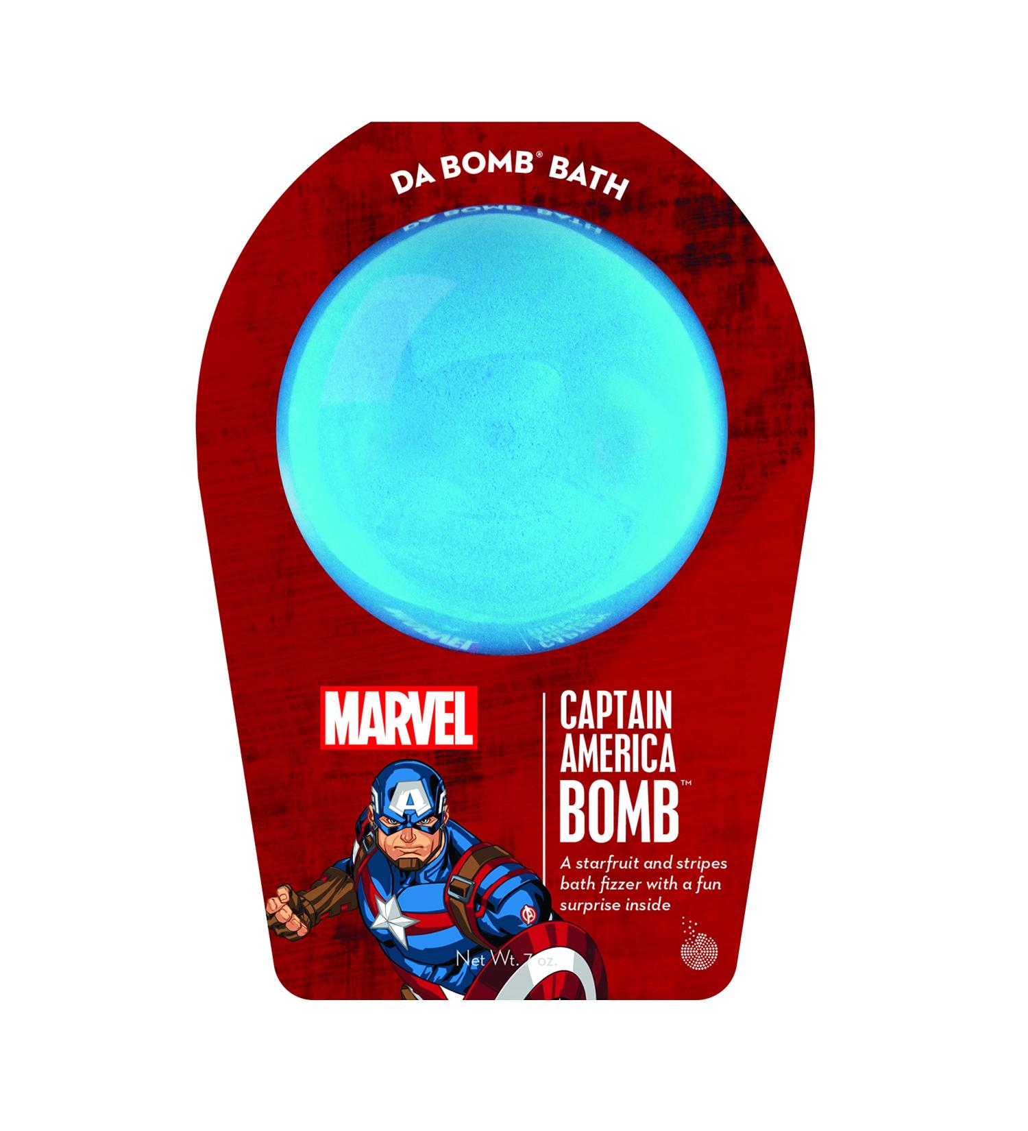 Captain America Bath Bomb 7oz - Exciting and Nourishing Bomb for a Luxurious Bath Experience - Buy Online on SooperMarket.com