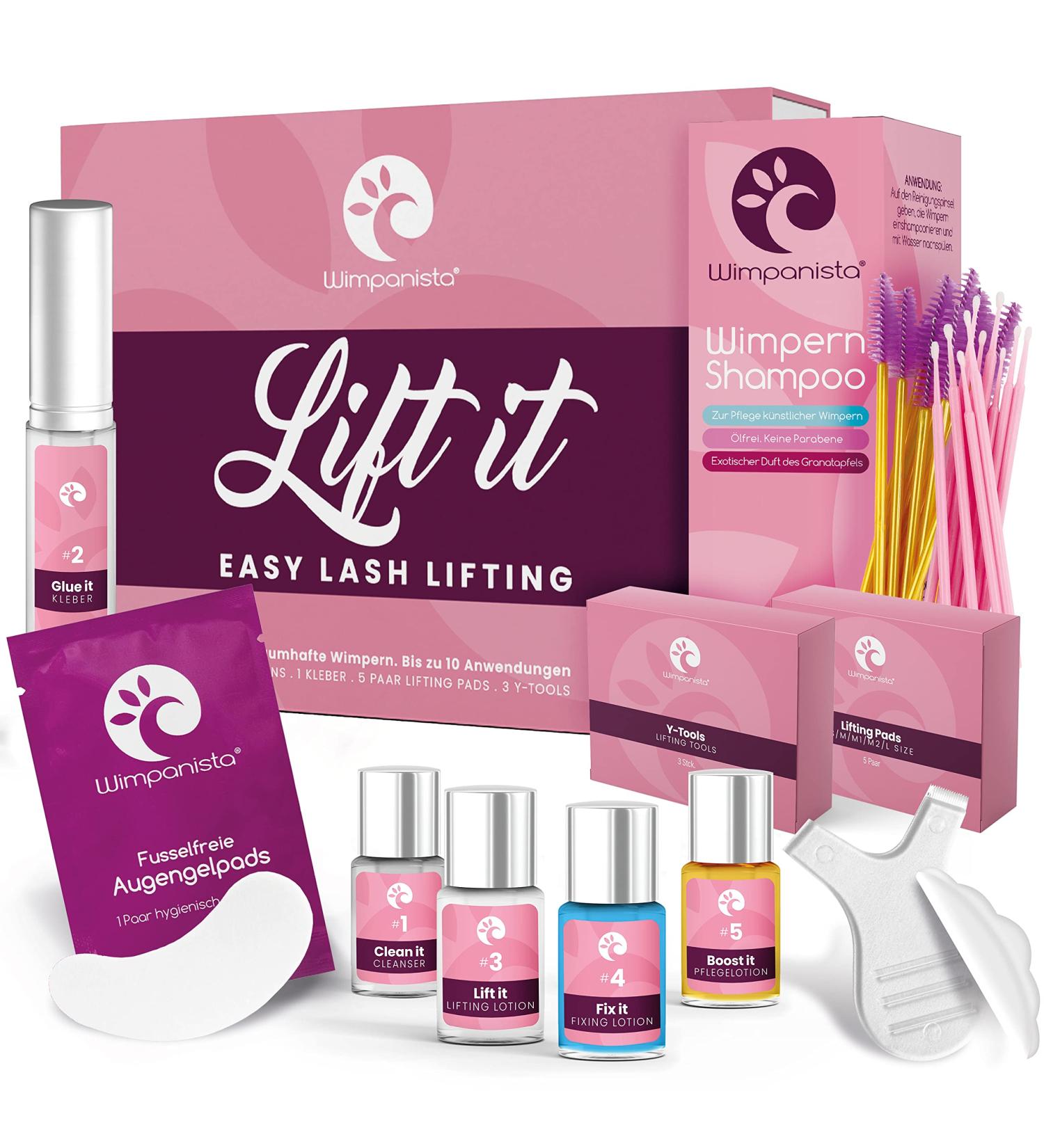 Wimpanista Eyelash Lifting Set 'Lift It PLUS' - Achieve Stunning Curved Eyelashes at Home | International Shipping Available - Buy Online on SooperMarket.com