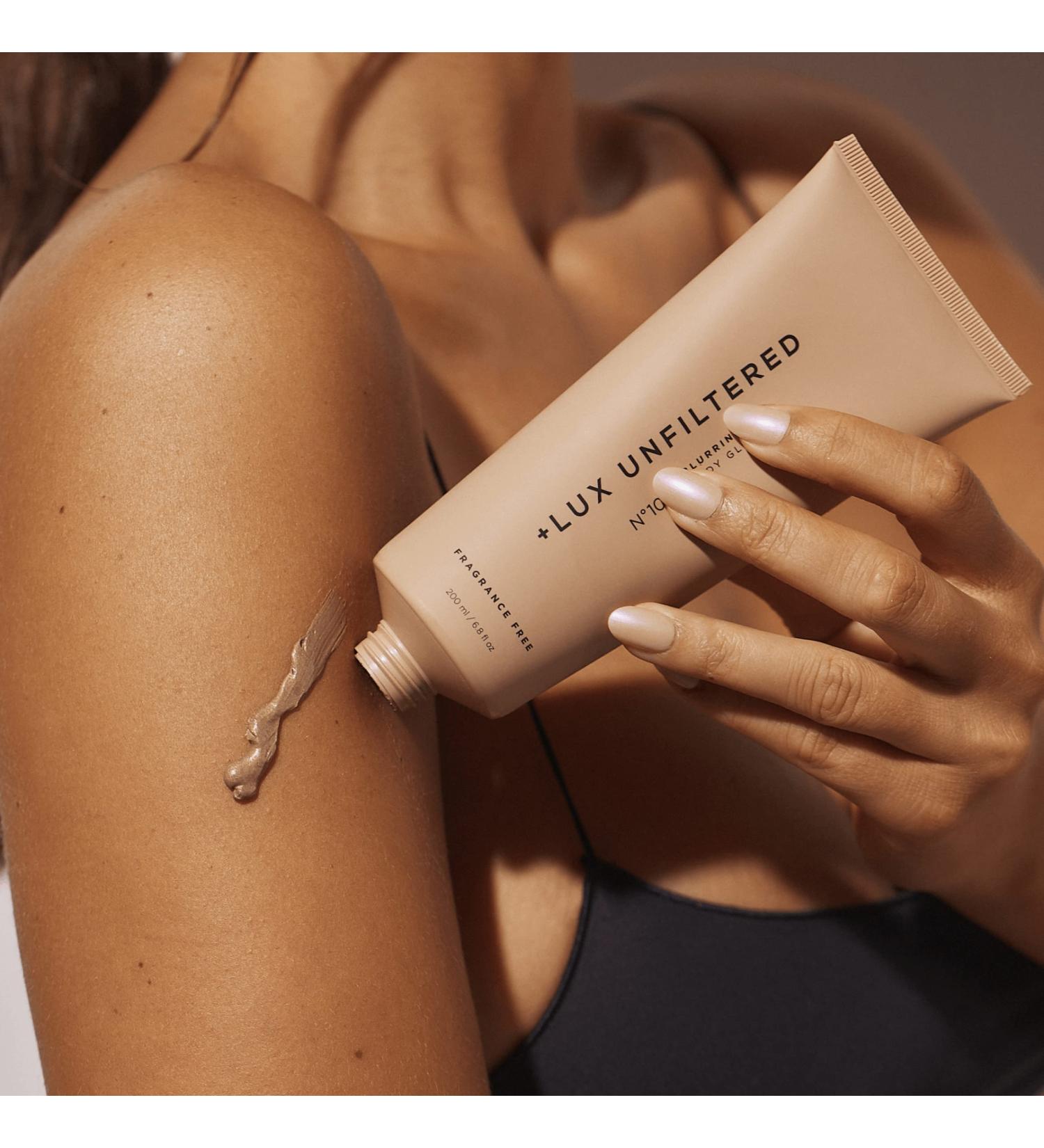Lux Unfiltered N 10 Blurring Body Glow - Fragrance-Free Vegan Body Lotion | Instant Hydration & Blur Imperfections - Buy Online on SooperMarket.com