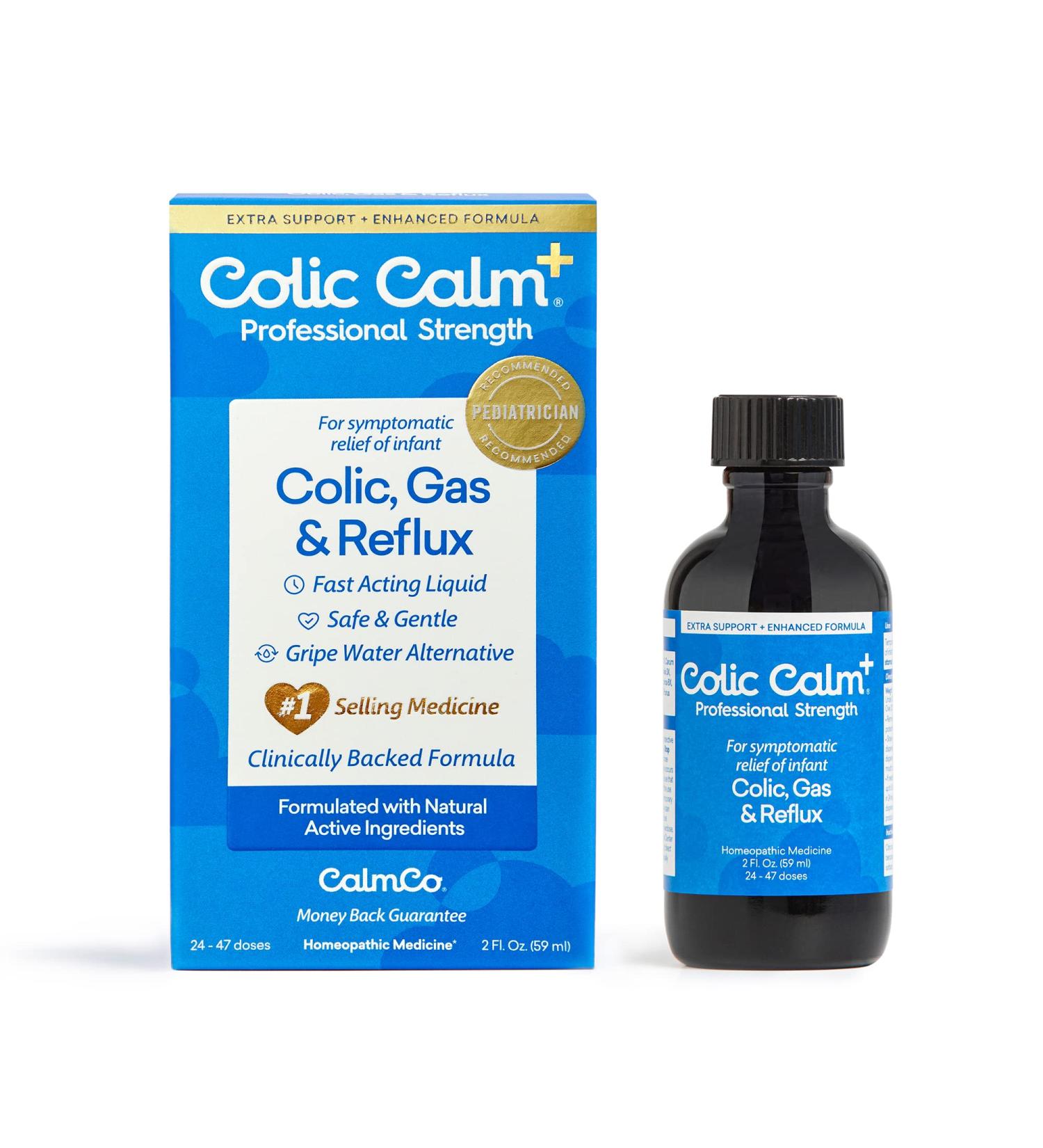 Colic Calm Plus Gripe Water - Homeopathic Infant Gas Relief Drops, 2 oz - Buy Online on SooperMarket.com