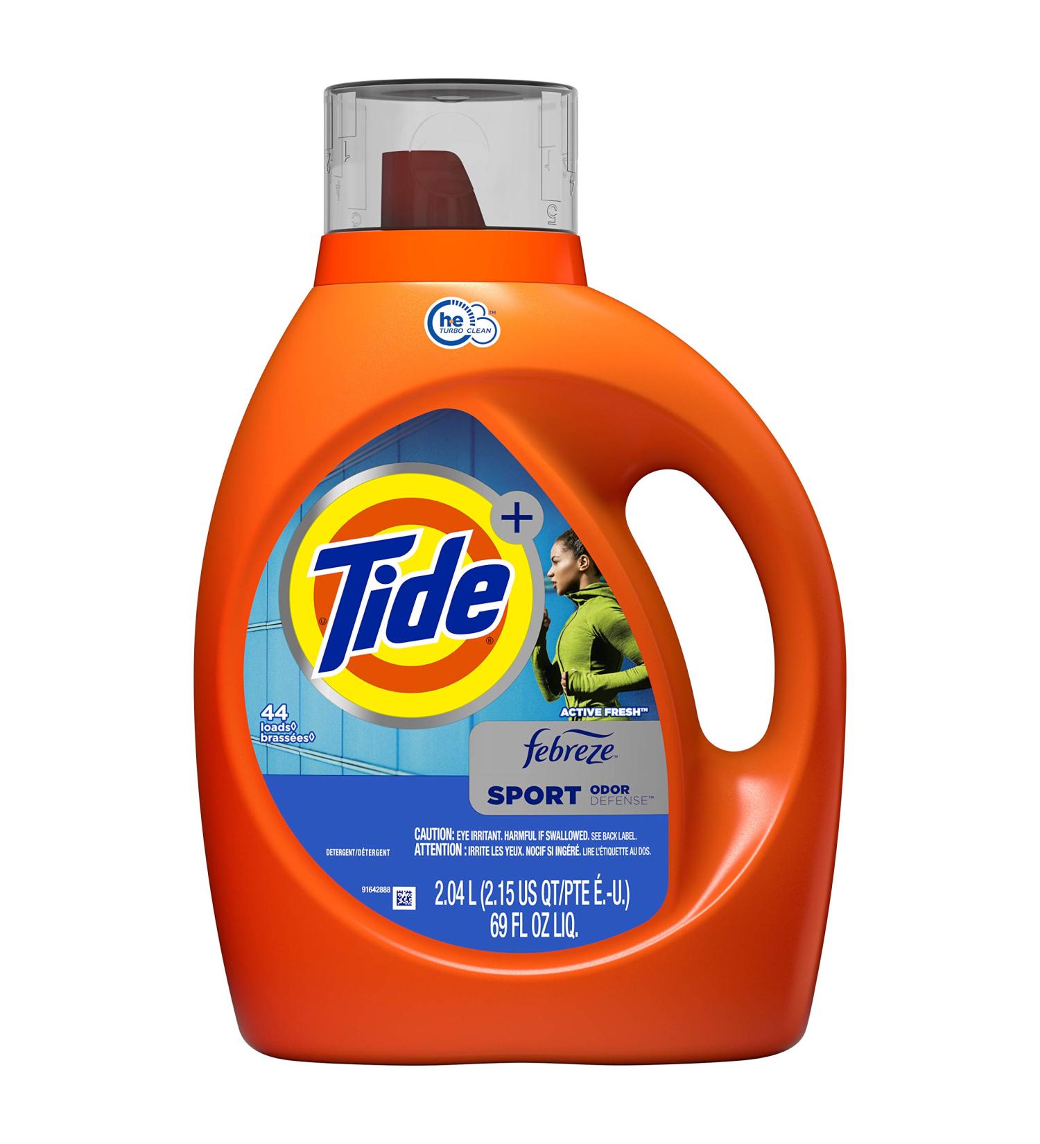 Tide Plus Febreze Fresh Sport Odor Defense HE Turbo Clean Liquid Laundry Detergent  Active Fresh Scent  2.04 L (44 Loads) - Packaging May Vary fresh 69 Fl Oz (Pack of 1) - Buy Online on SooperMarket.com