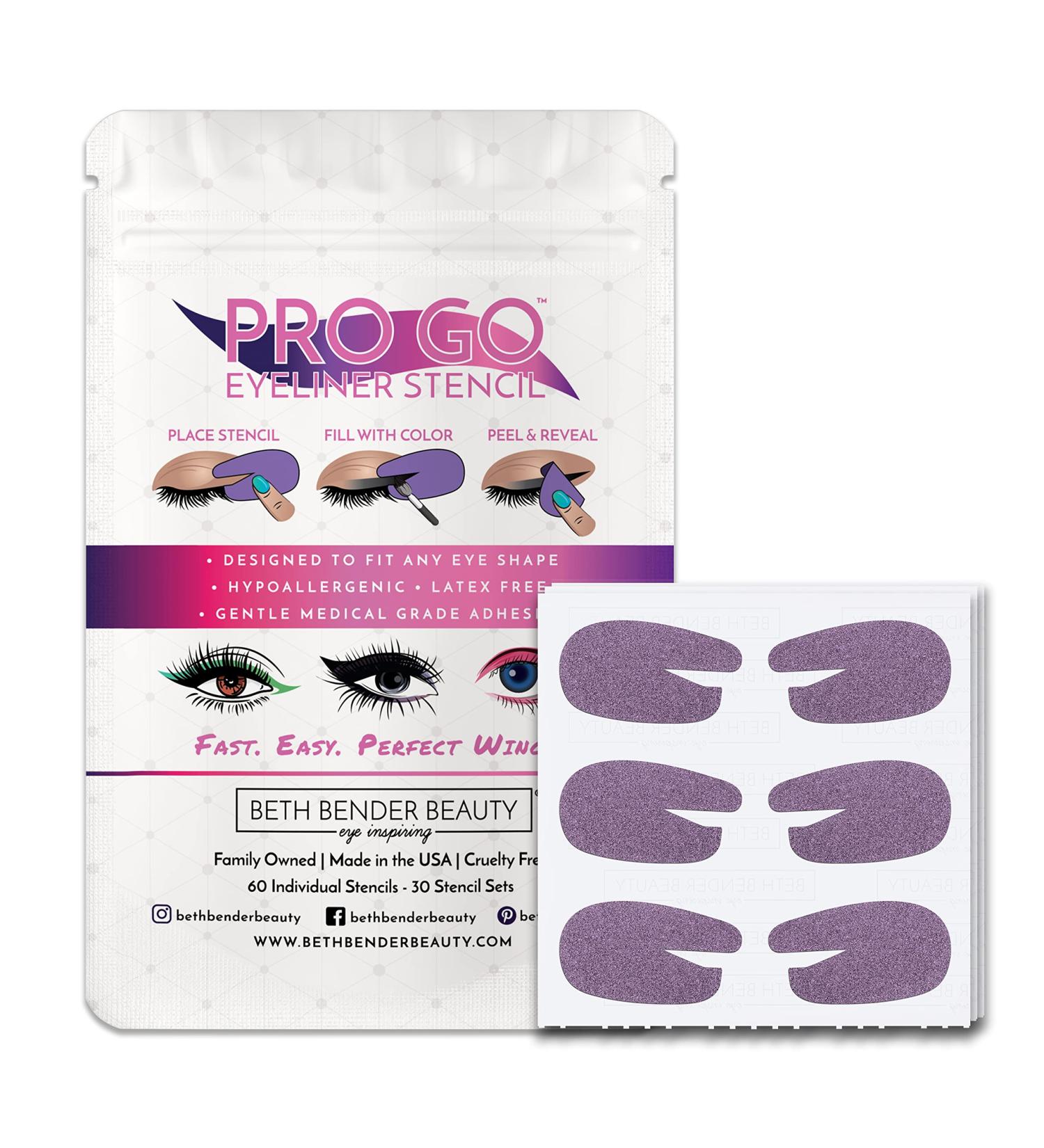 Beth Bender Beauty Pro Go Cat Eyeliner Stencil | Made in USA | Cruelty Free & Vegan (1-Pack) - Buy Online on SooperMarket.com