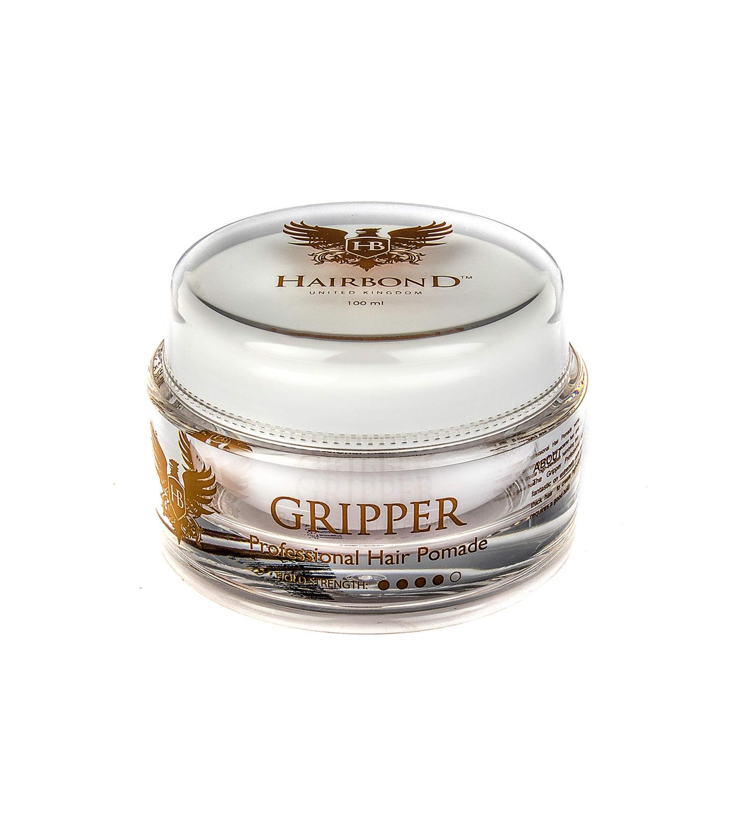 Hairbond United Kingdom Gripper Professional Hair Pomade - Medium Hold, High Shine 100ml (Pack of 1) - Buy Online on SooperMarket.com