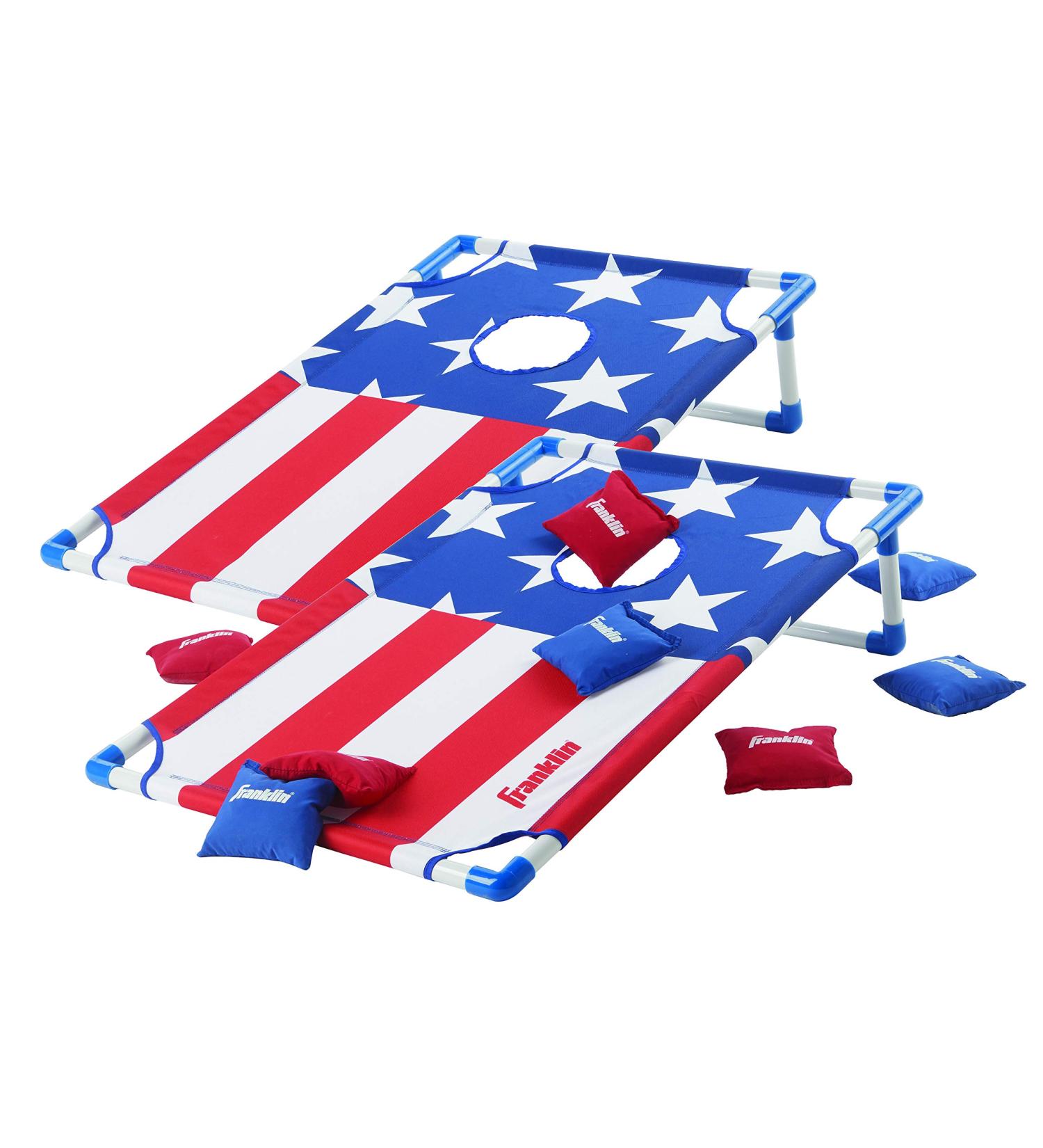 Franklin Sports Cornhole Game Set with (2) Boards and (8) Bean Bags - Portable Beach and Lawn Tailgate Toss Game - Buy Online on SooperMarket.com