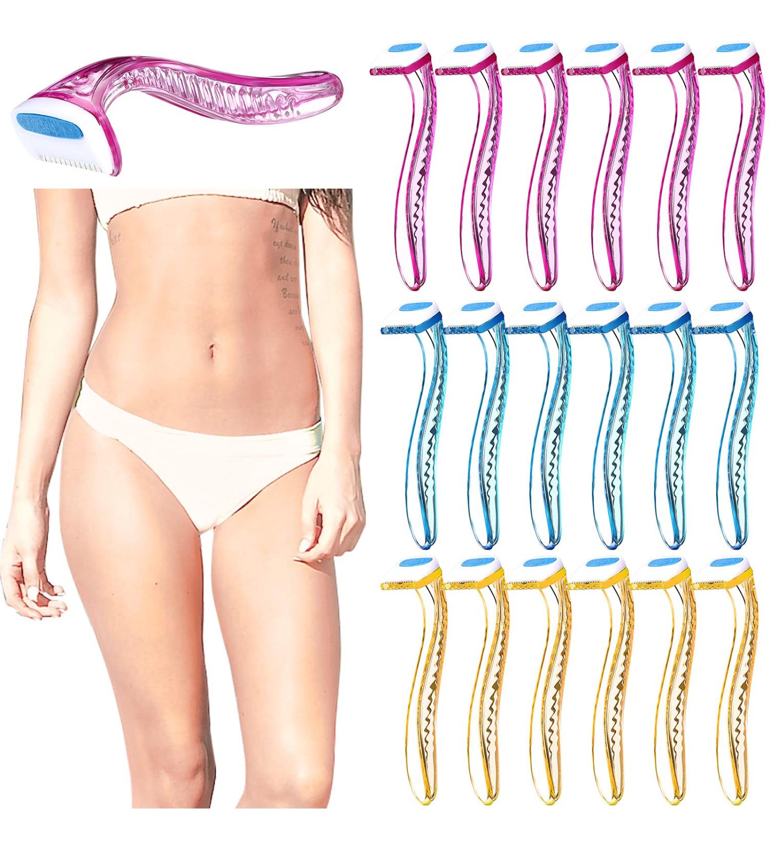 16-Piece Bikini Razor Set | Disposable Manual Beauty Razors for Women's Pubic Hair Removal & Body Care - Buy Online on SooperMarket.com
