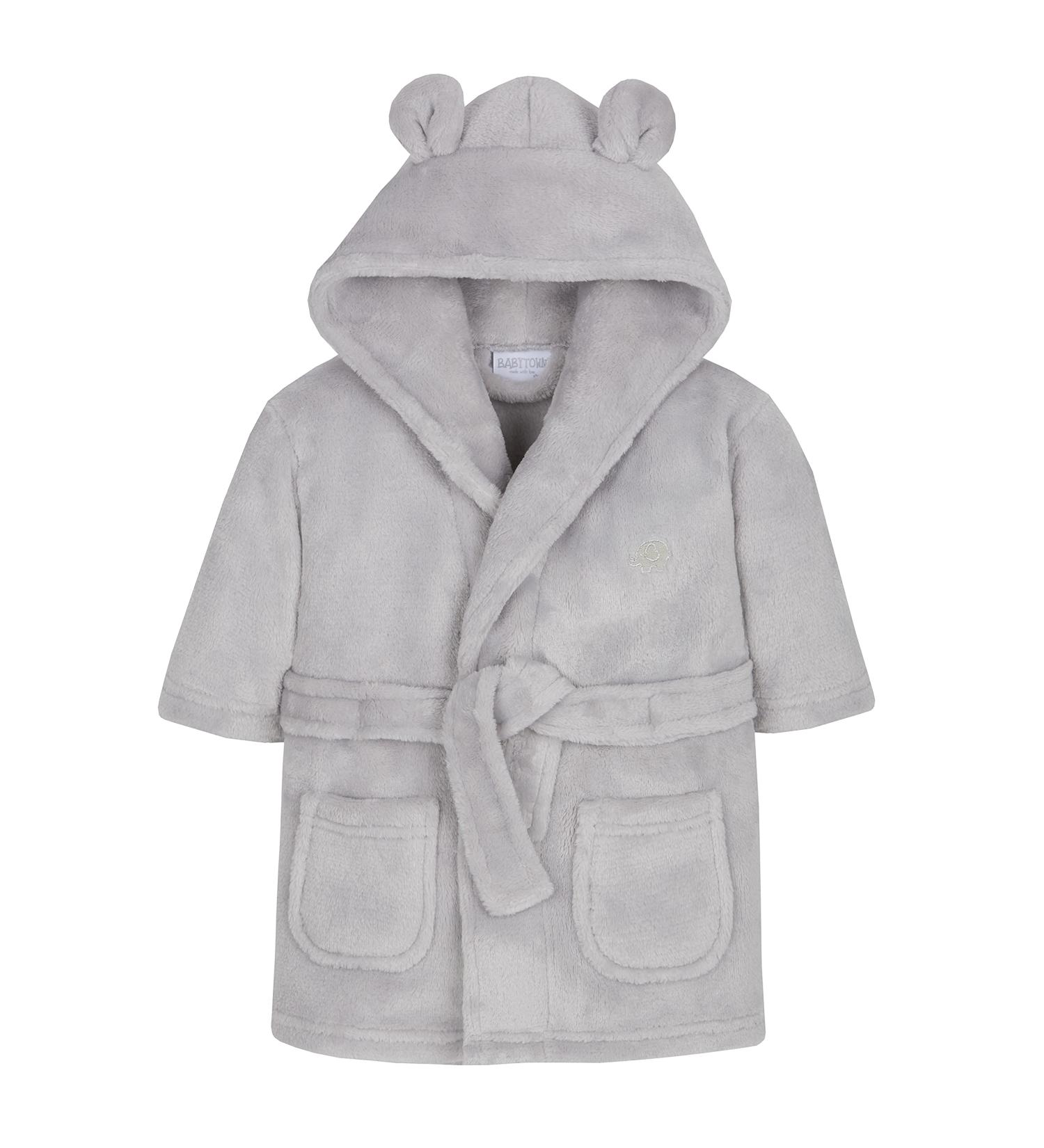 Premium Baby Boys & Girls Unisex Hooded Bathrobe - Soft Plush Flannel Fleece for Ages 6-24 Months - Buy Online on SooperMarket.com