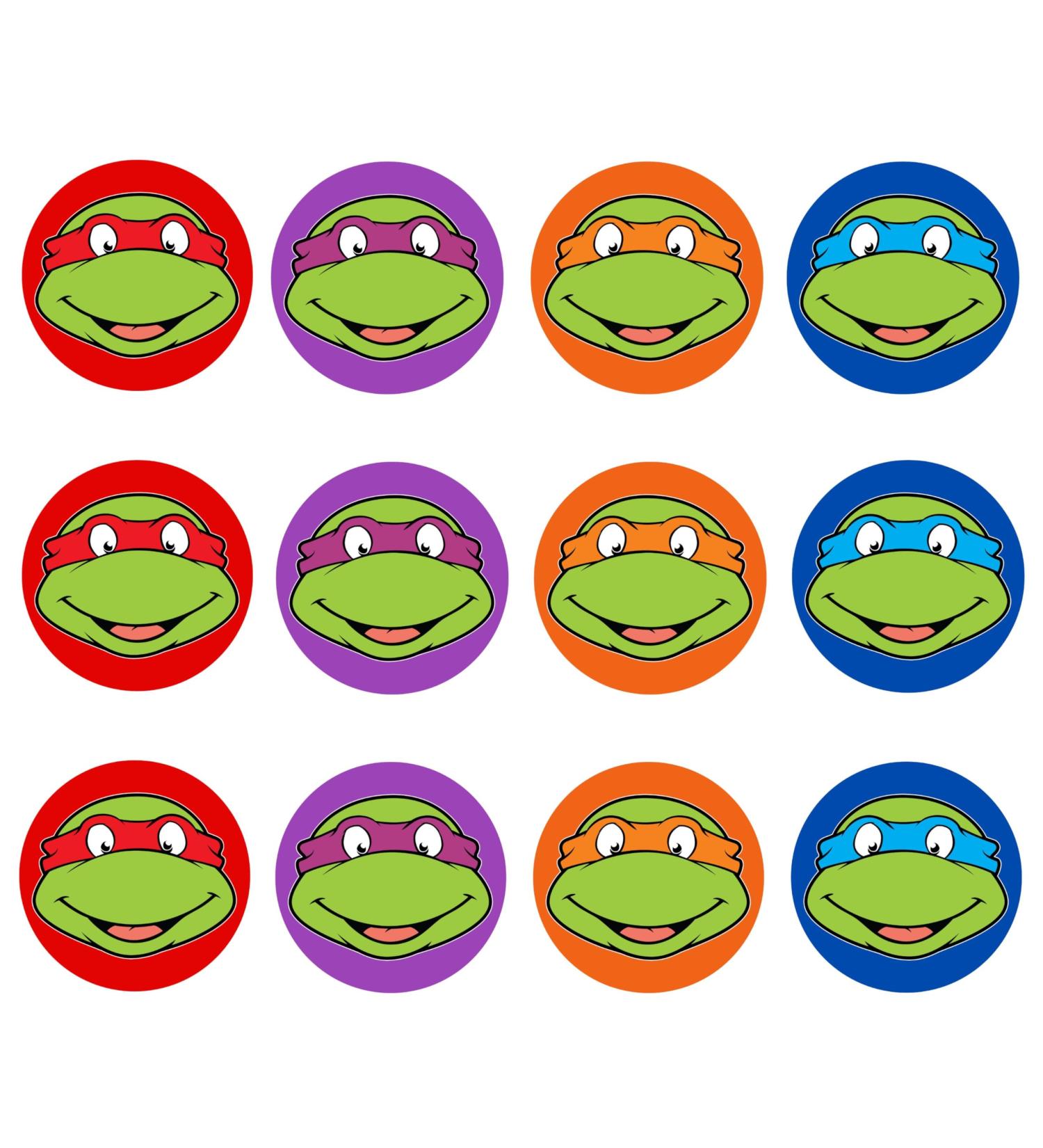 24 Ninja Turtle Cupcake Toppers Theme #1 Edible Ninja Turtle Cake Topper Ninja Turtles Birthday Decorations Ninja Turtle Cake Toppers Ninja Cake Decorations Ninja Turtle Party - Buy Online on SooperMarket.com