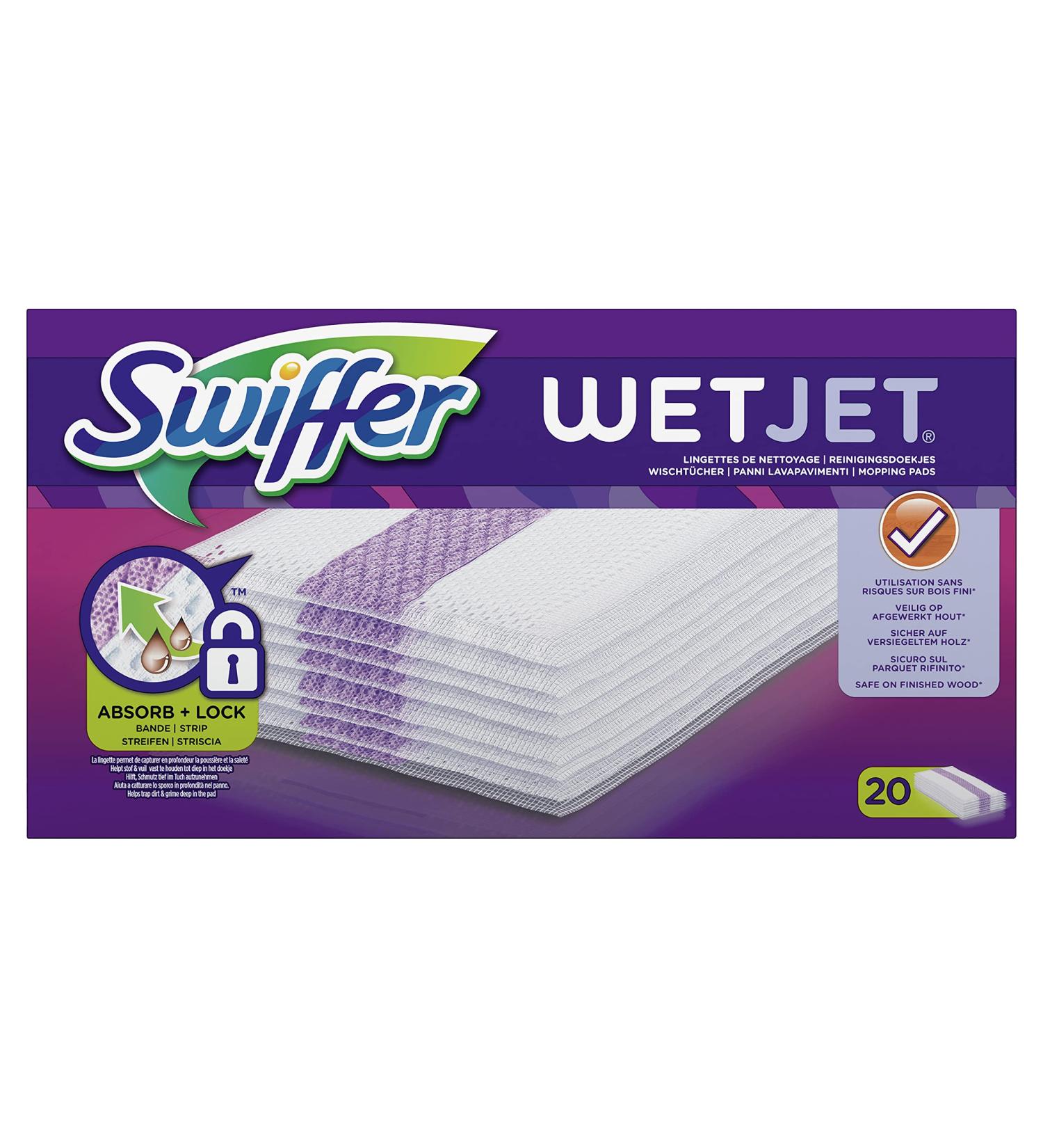 Swiffer WetJet All-in-1 Floor Mop - 20 Refill Cloths for All Floor Types | International Shipping Available - Buy Online on SooperMarket.com