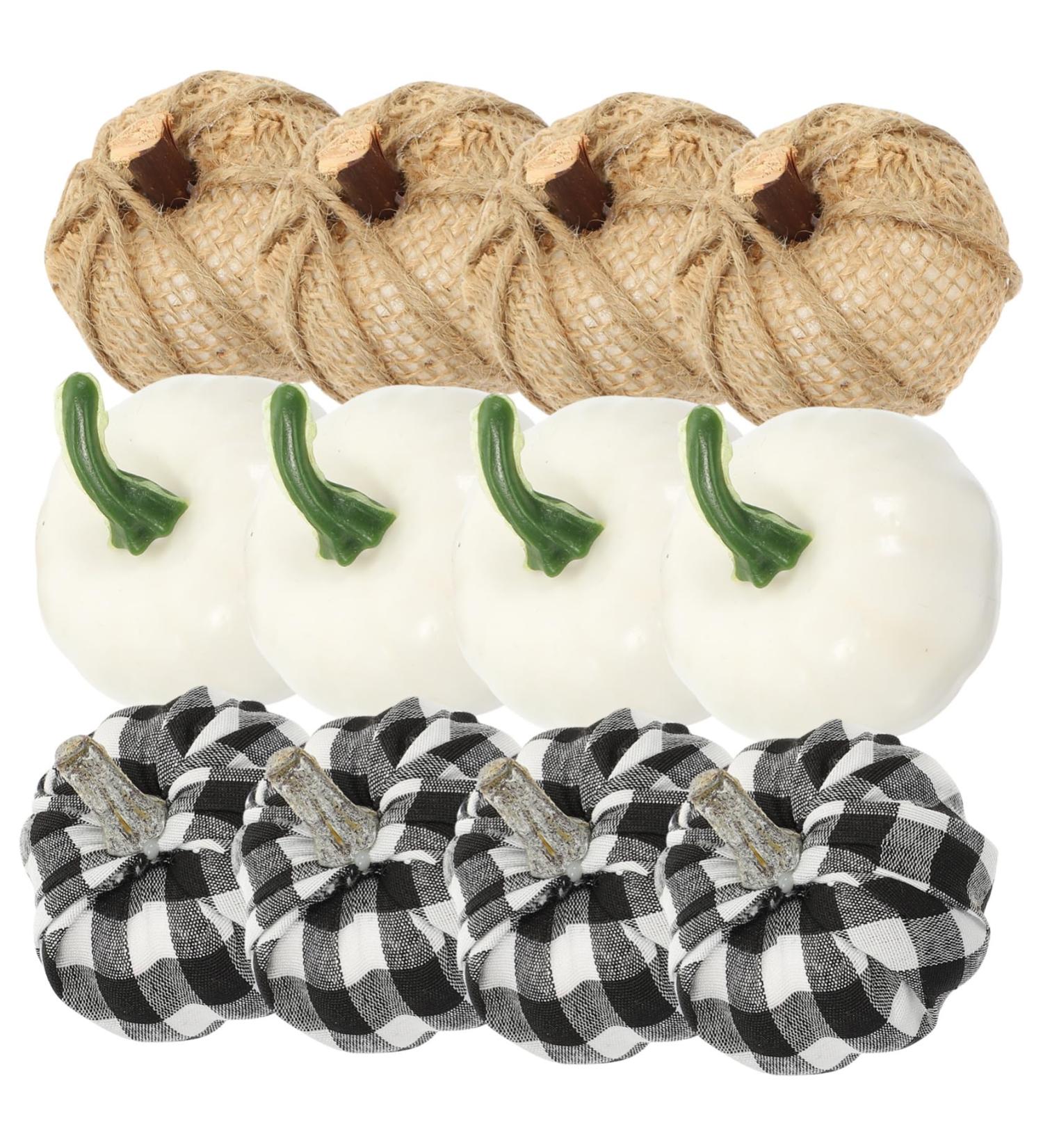SWOOMEY 12pcs Artificial Pumpkin Harvest Festival Decor Party Pumpkin Ornament Lifelike Pumpkin Small Fake Pumpkin Photo Props Mini Pumpkin Figurine Foam Halloween Ornaments - Buy Online on SooperMarket.com