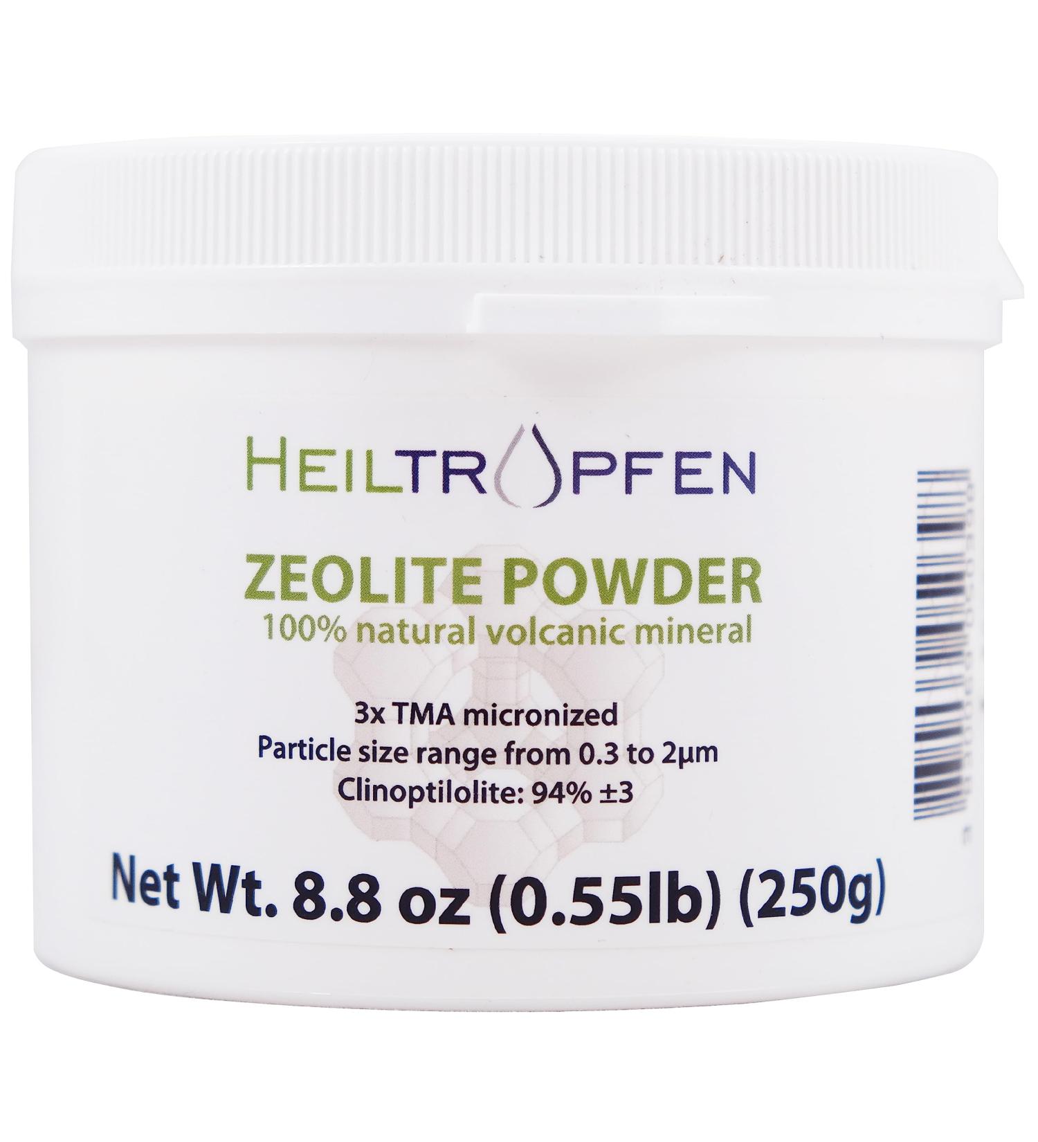 Ultra Fine Zeolite Powder 250g | 0.55 lb | 94% Clinoptilolite | 3x Activated Natural Mineral Dust by Heiltropfen - Buy Online on SooperMarket.com
