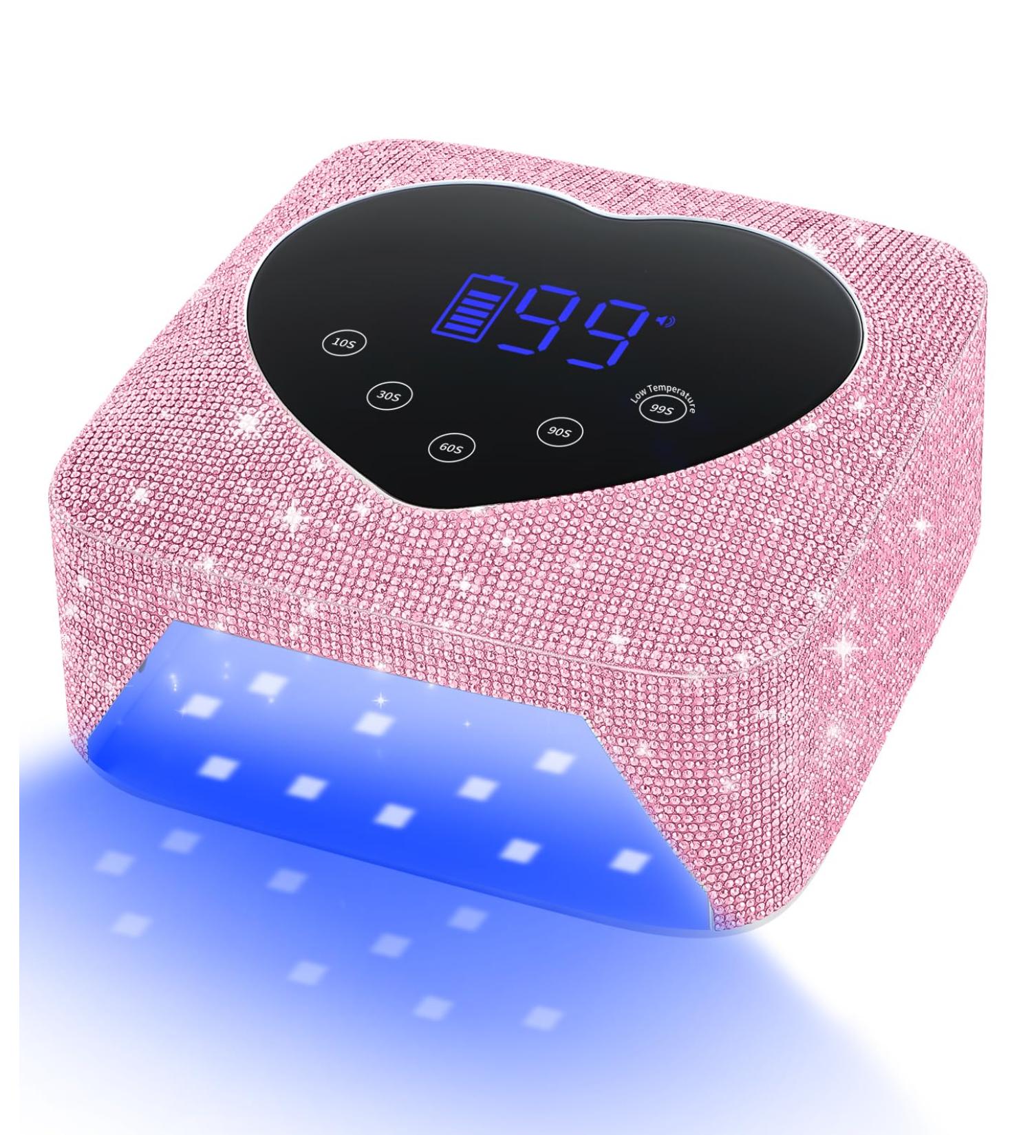 Buy UV Light for Nails - 74W Cordless Rechargeable Nail Lamp for Fast Drying | 5 Timer & Touch Control | Perfect for Salon & Home Use - Buy Online on SooperMarket.com