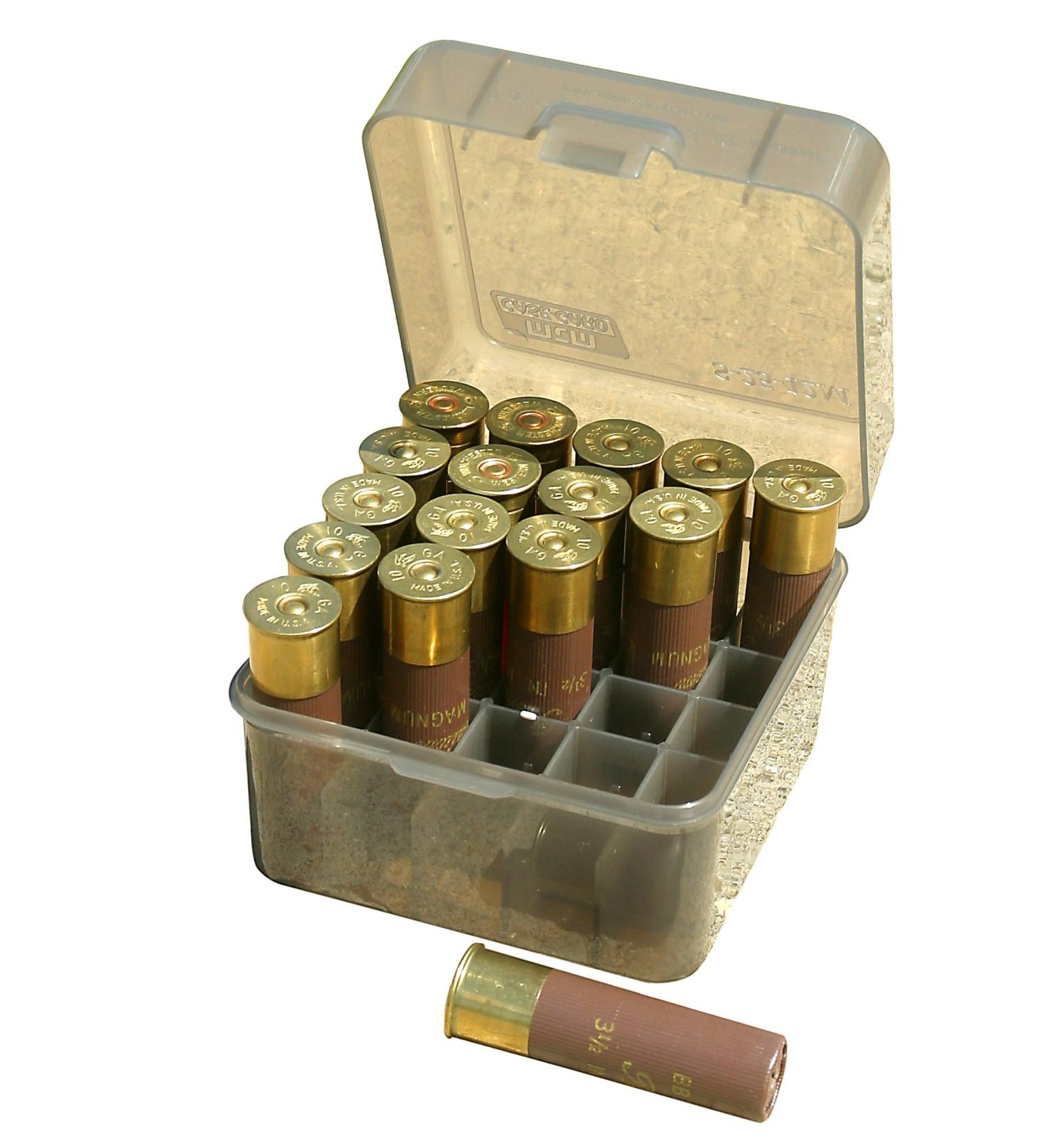 MTM 25 Round Shotshell Box - Clear Smoke - Buy Online on SooperMarket.com