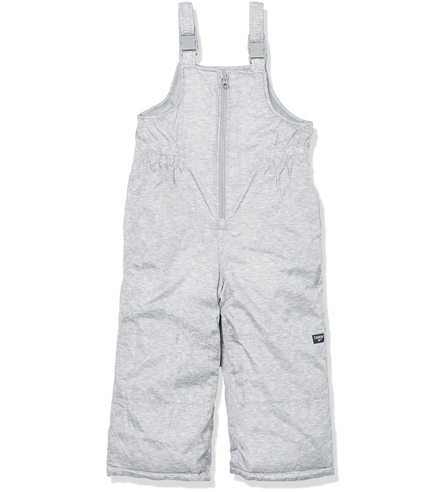OshKosh B'Gosh Girls' 3T Heather Grey Snow Bib Snowsuit - Best Winter Wear - Buy Online on SooperMarket.com