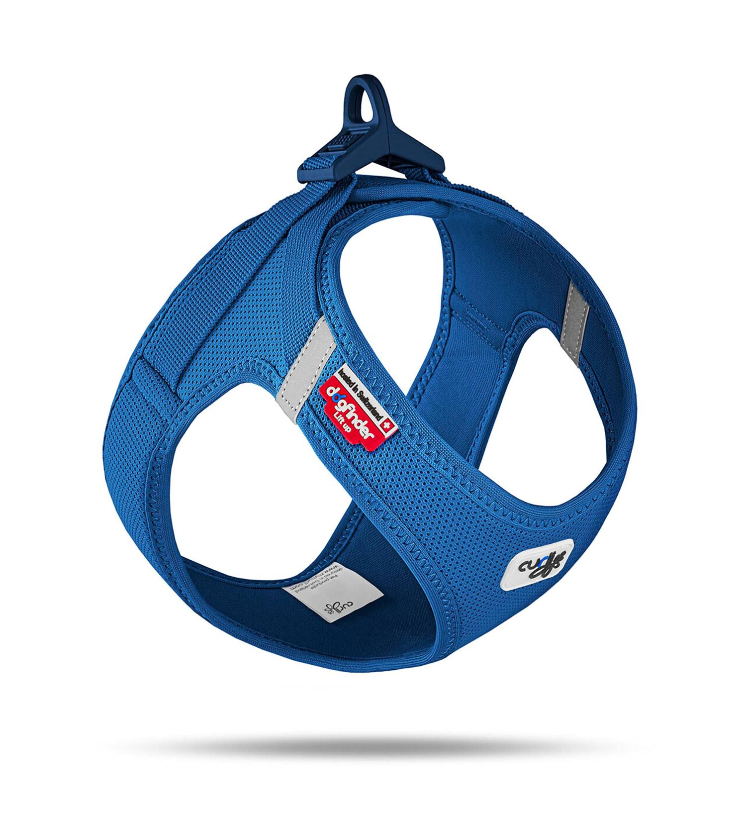 Curli Clasp Air-Mesh Blue Vest Harness - XS Size - Lightweight & Breathable Dog Apparel for International Shipping - Buy Online on SooperMarket.com