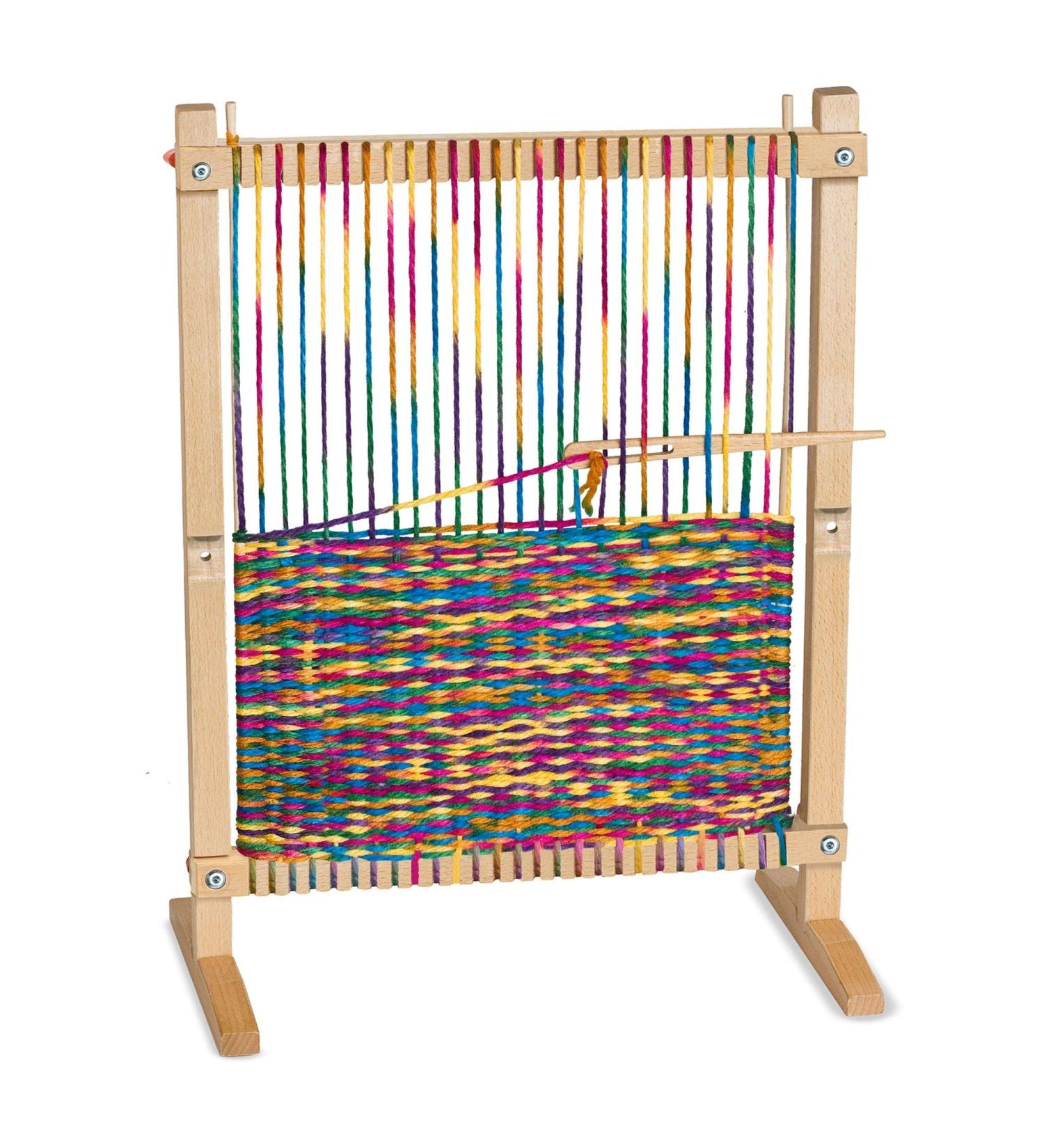 Melissa & Doug Wooden Multi-Craft Weaving Loom - Extra-Large Frame - 22.75 x 16.5 inches - Buy Online on SooperMarket.com