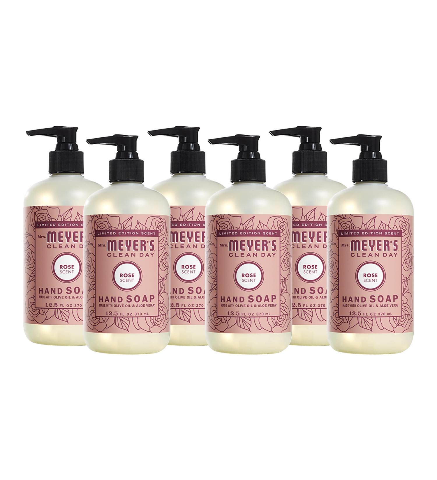 MRS. MEYER'S CLEAN DAY Rose Liquid Hand Soap 12.5 Oz - Pack of 6 - Buy Online on SooperMarket.com