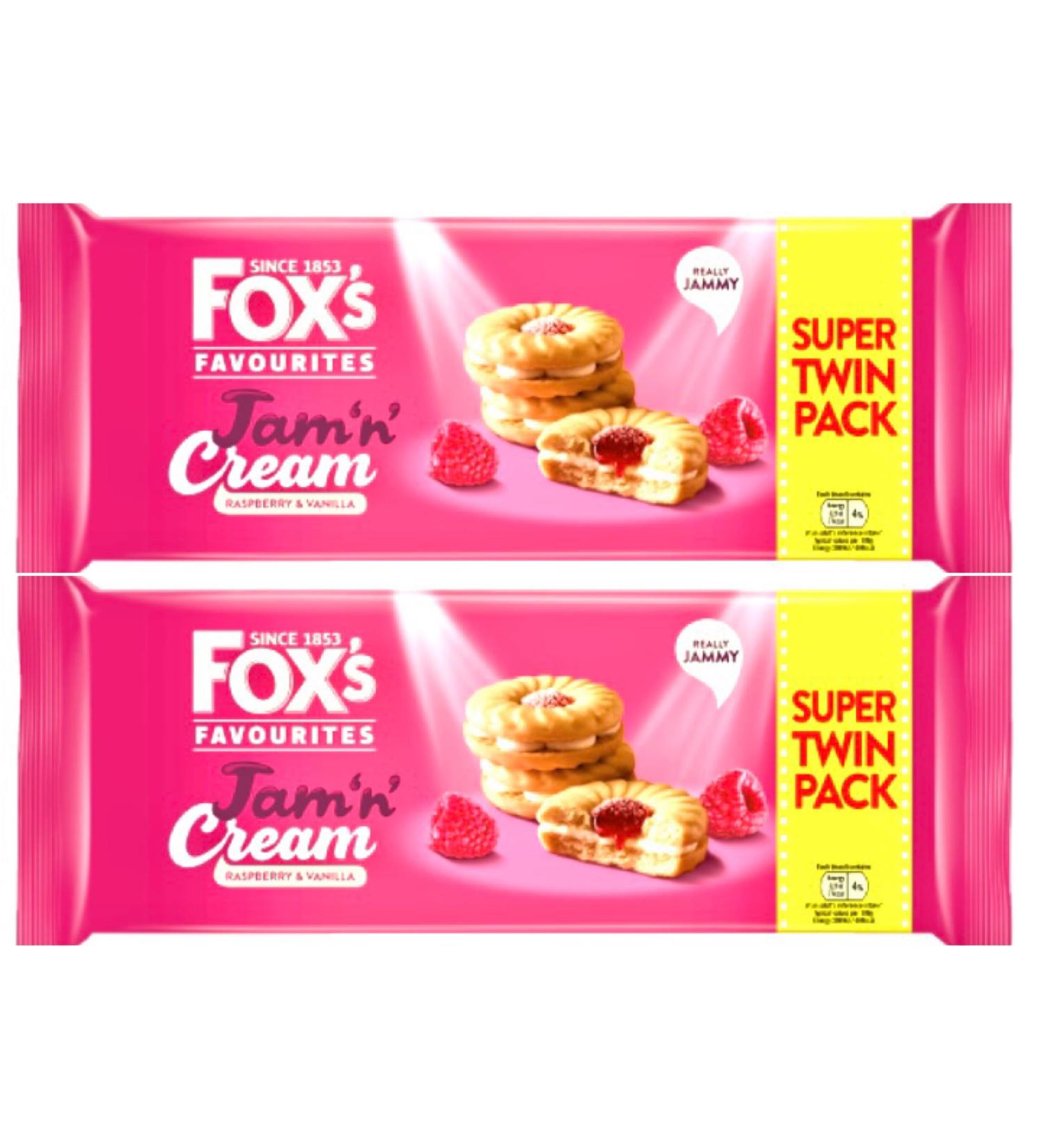 Fox's Jam 'N' Cream Biscuits Super Twin Pack 300g x 2 Packs - Buy Online on SooperMarket.com