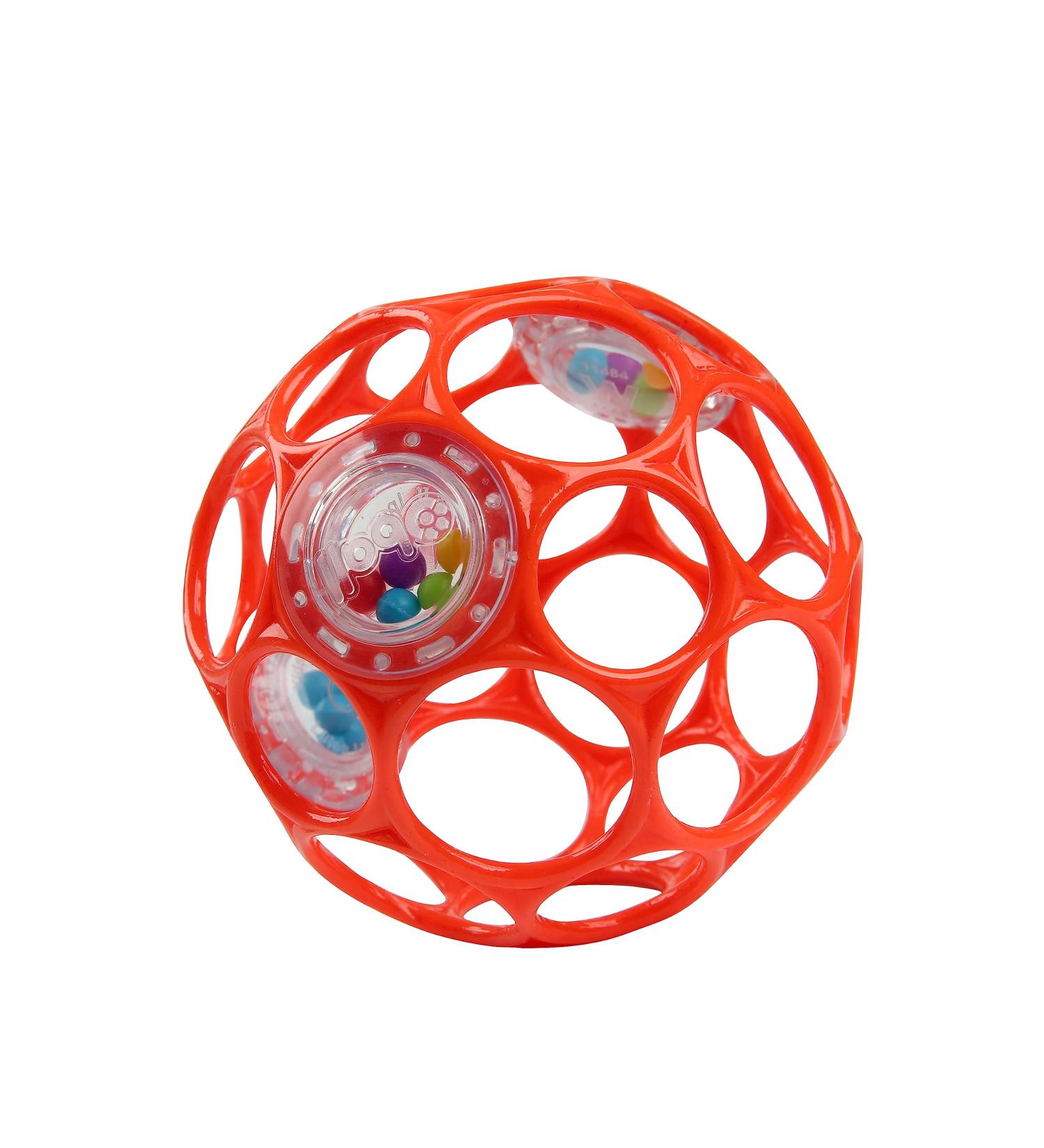 Oball Rattle Red - Flexible Easy-to-Grip Toy for All Ages | International Shipping Available - Buy Online on SooperMarket.com